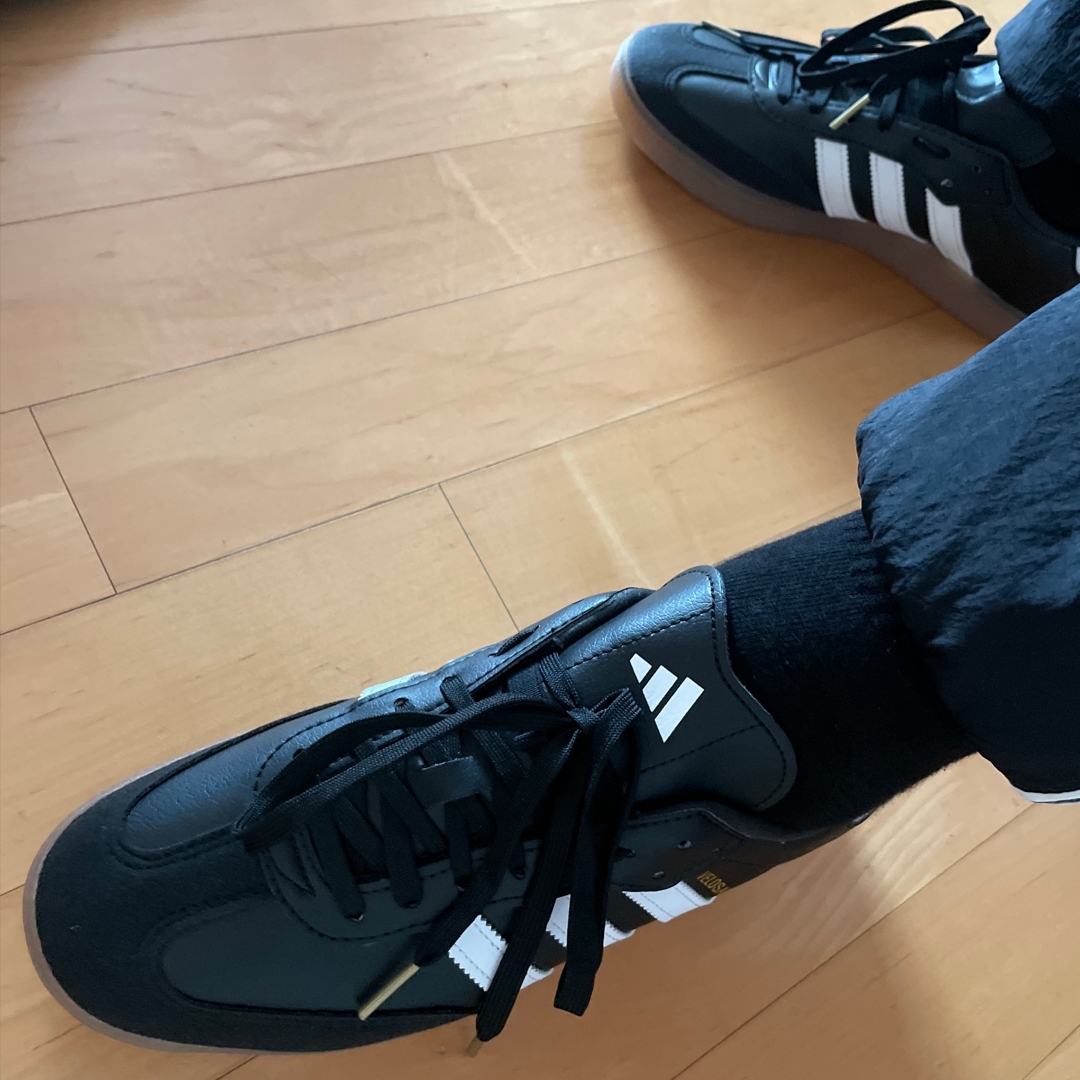 Adidas Velosamba Vegan Cycling Core Black 착용 스타일