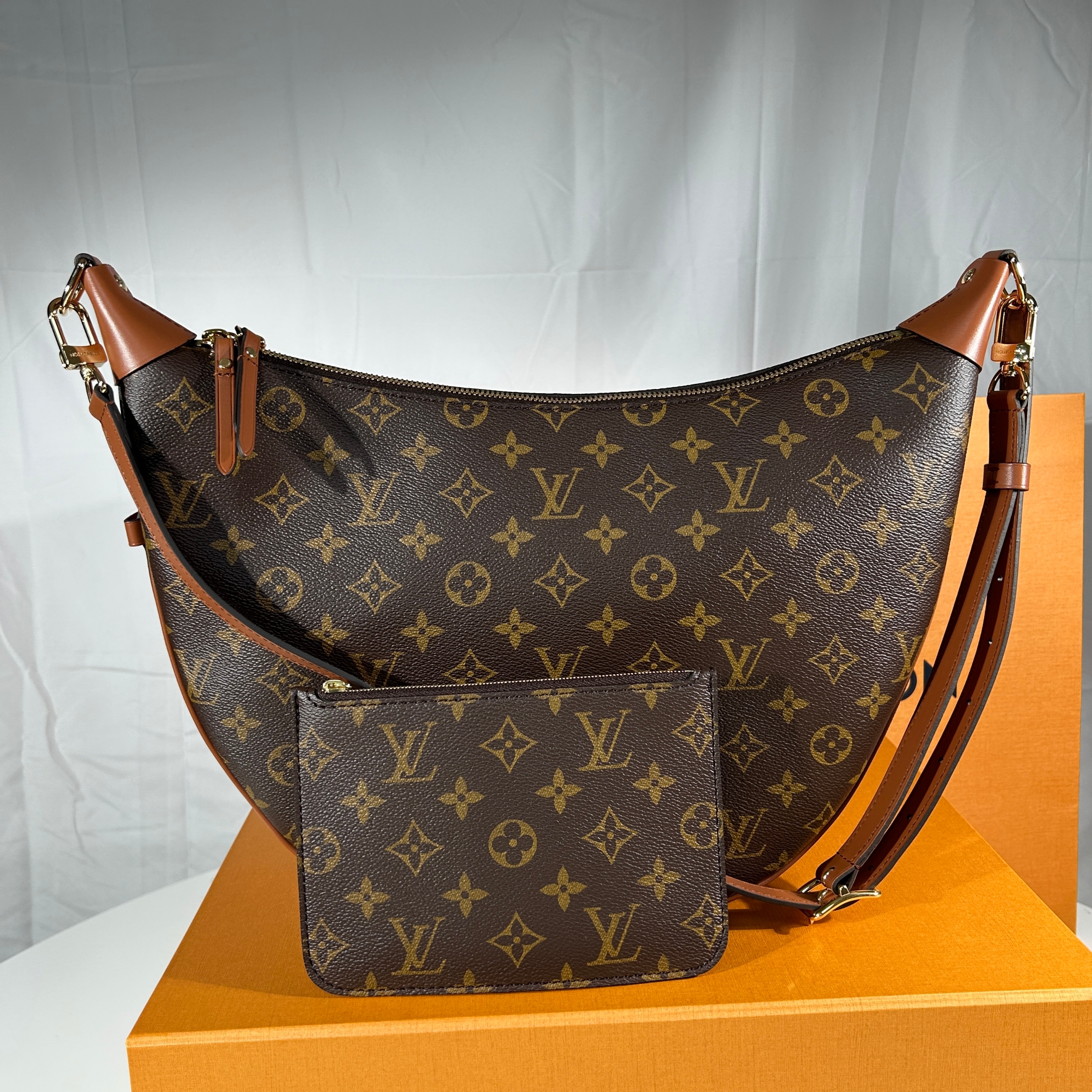 Louis Vuitton Loop Hobo Monogram 착용 스타일 - 7