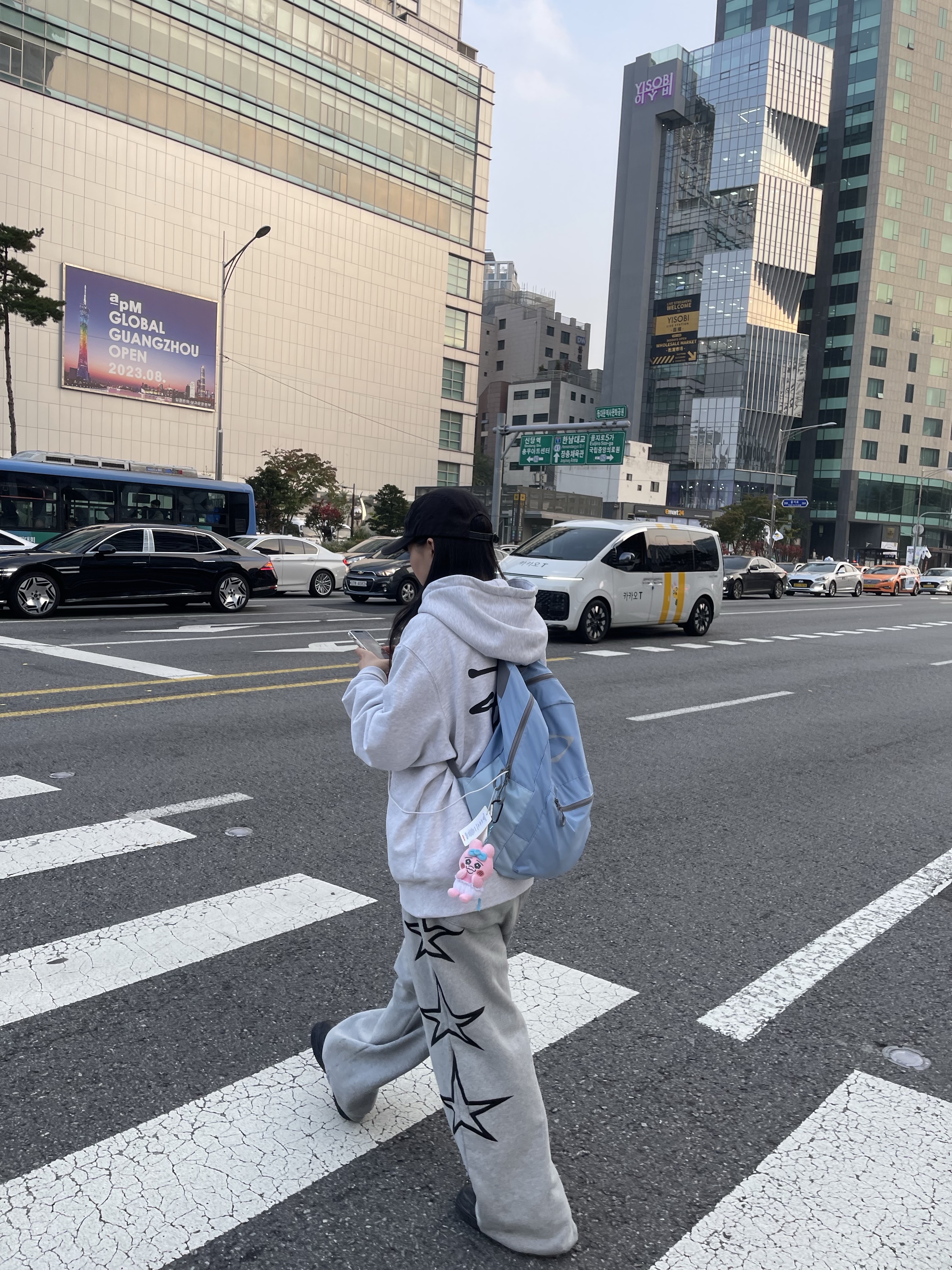 Mischief Rhombus Light Weight Backpack Greyish Blue - The Hyundai Seoul Exclusive, Stussy Basic Stussy Hoodie Ash Heather 2023 착용 스타일