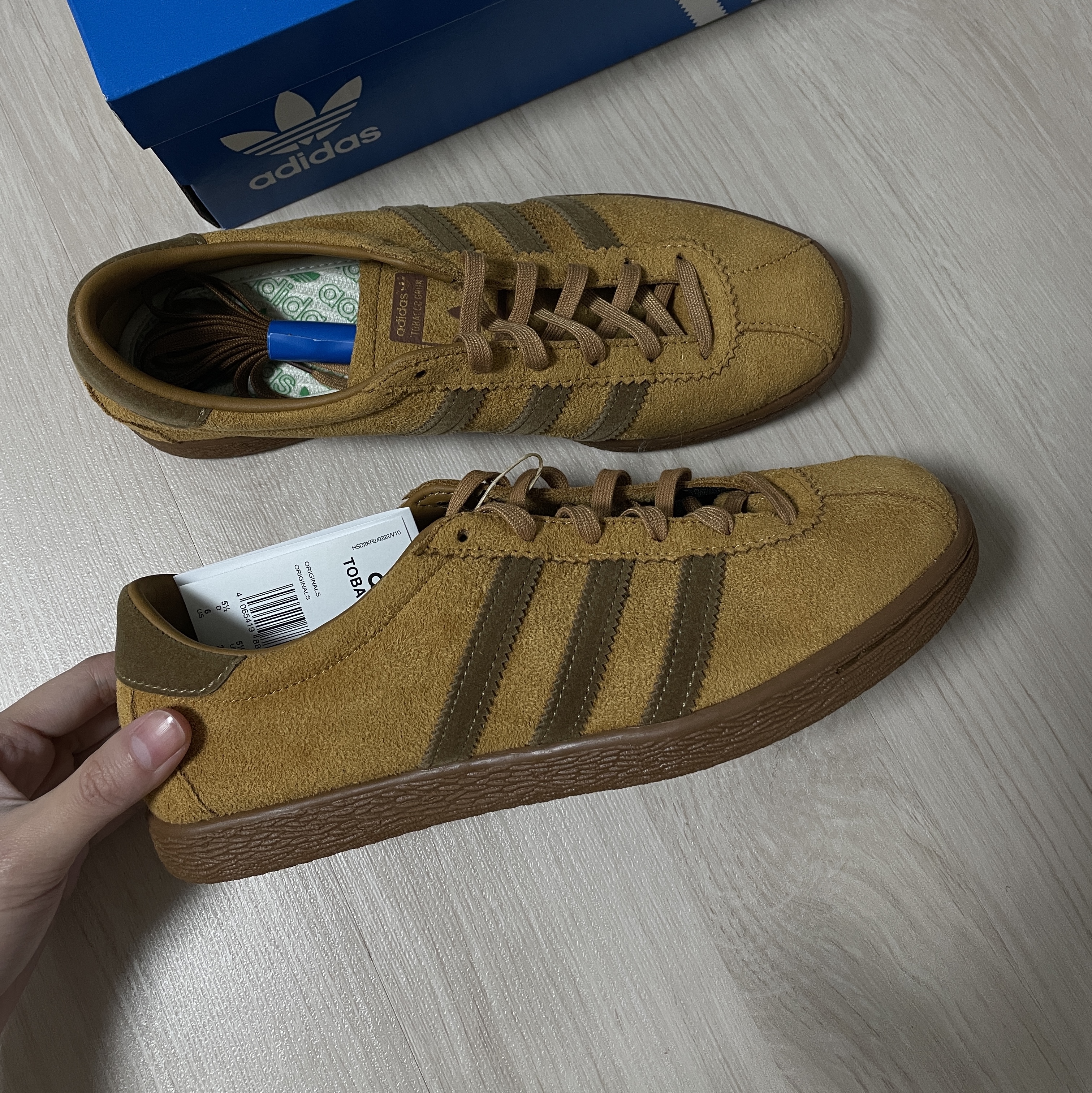 Adidas Tobacco Gruen Mesa Brown Desert 착용 스타일 - 3