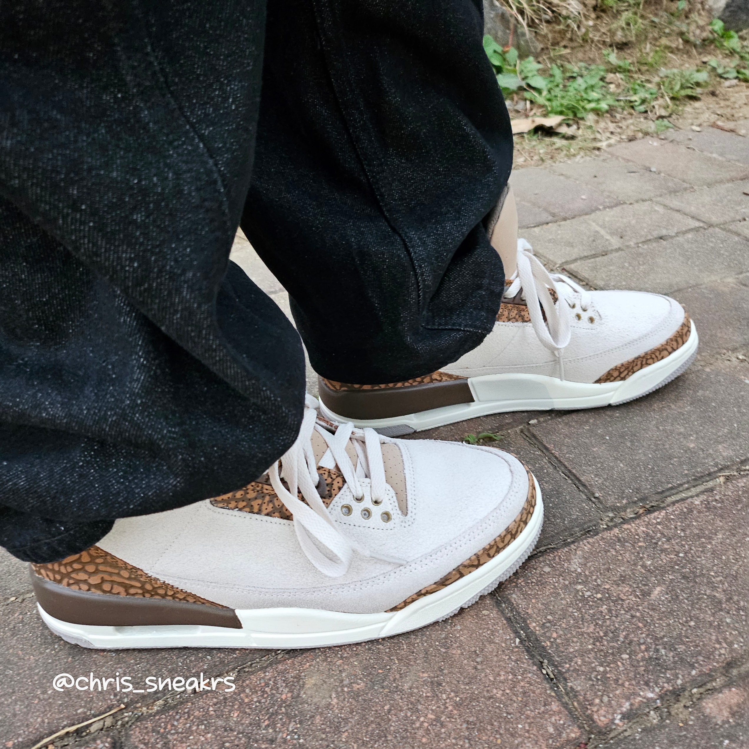 Jordan 3 Retro Orewood Brown, Supreme Webbing Keychain Red - 23SS 착용 스타일 - 1