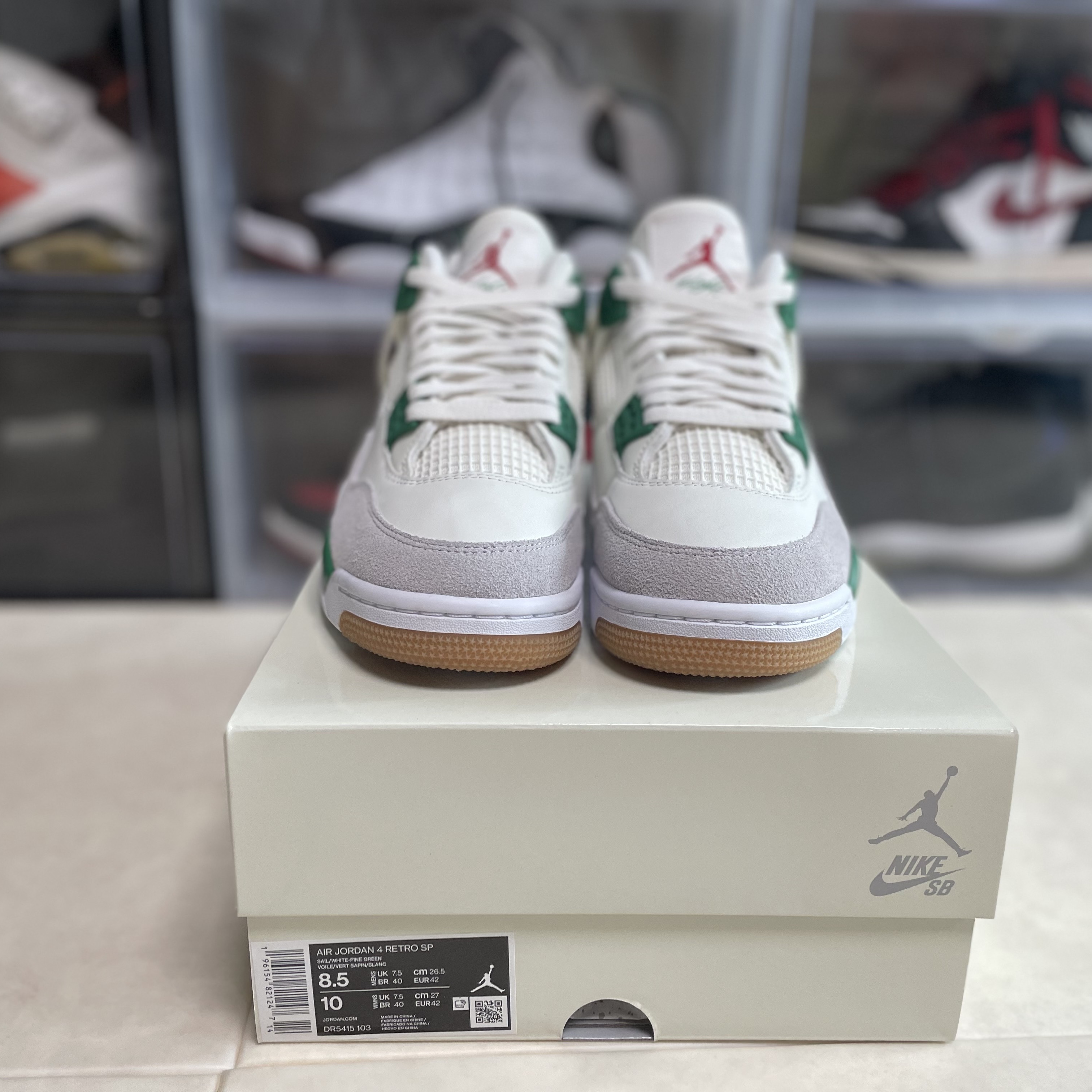 Jordan 4 x Nike SB Retro SP Pine Green 착용 스타일 - 2