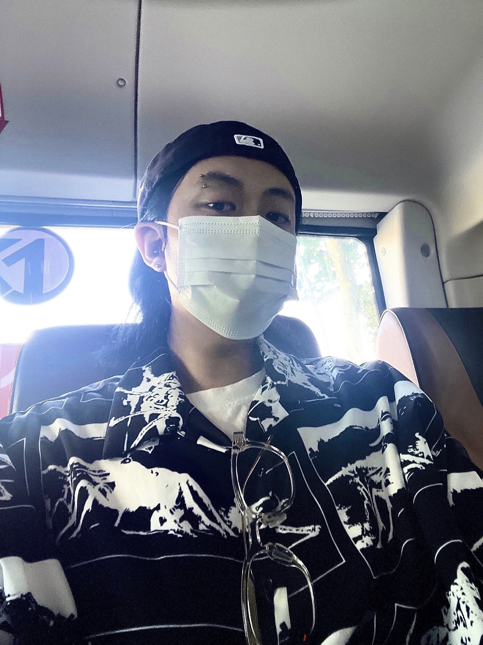 Gentle Monster Kubo 01 Black, Nike Air Force 1 '07 Low White 착용 스타일 - 1