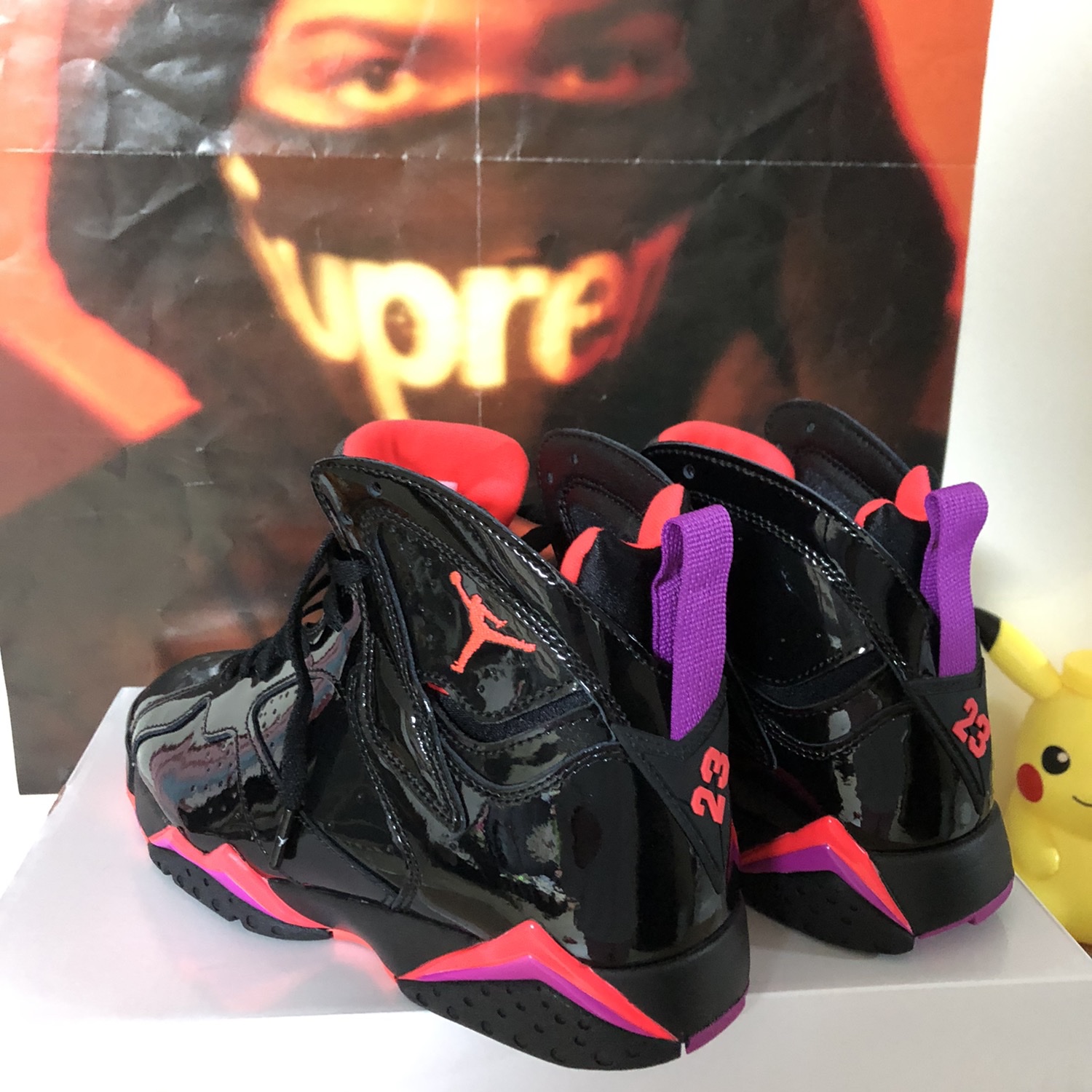 (W) Jordan 7 Retro Black Gloss 착용 스타일