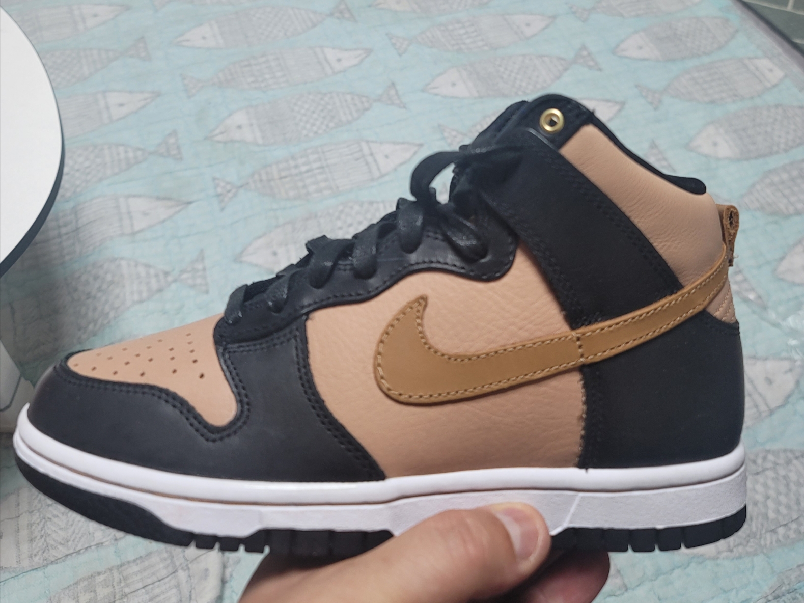 (W) Nike Dunk High LXX Black Flax 착용 스타일