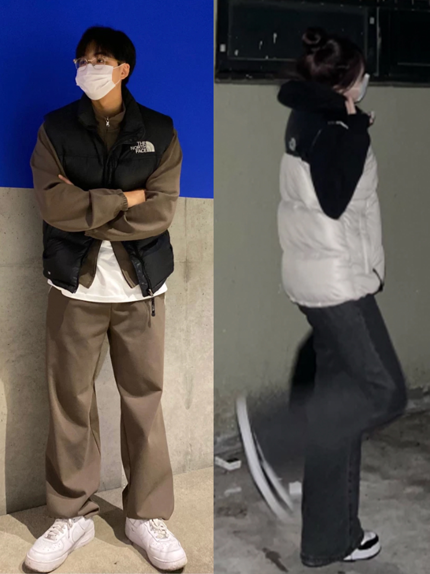 The North Face Nuptse Down Vest Black, Supreme x The North Face Studded Nuptse Vest Black - 21SS 착용 스타일 - 3