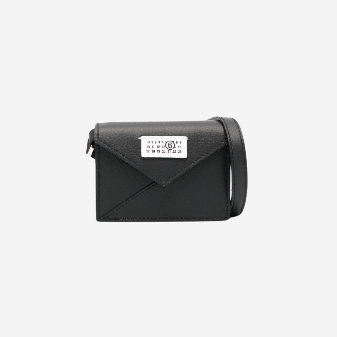 MM6 Maison Margiela Numbers Logo Patch Mini Crossbody Bag Black 상세 이미지 1