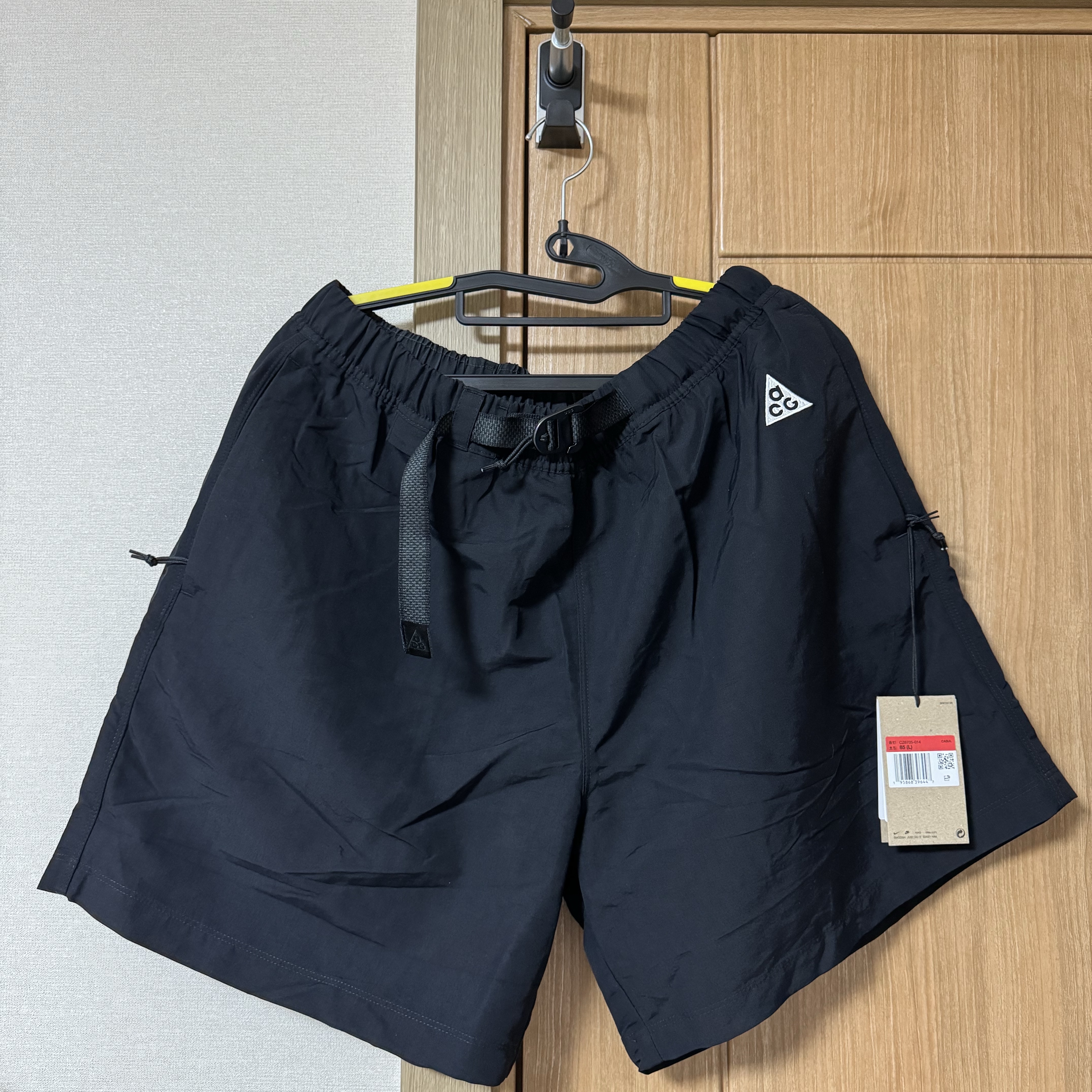 Nike NRG ACG Trail Shorts Black Dark Smoke Grey - Asia 착용 스타일