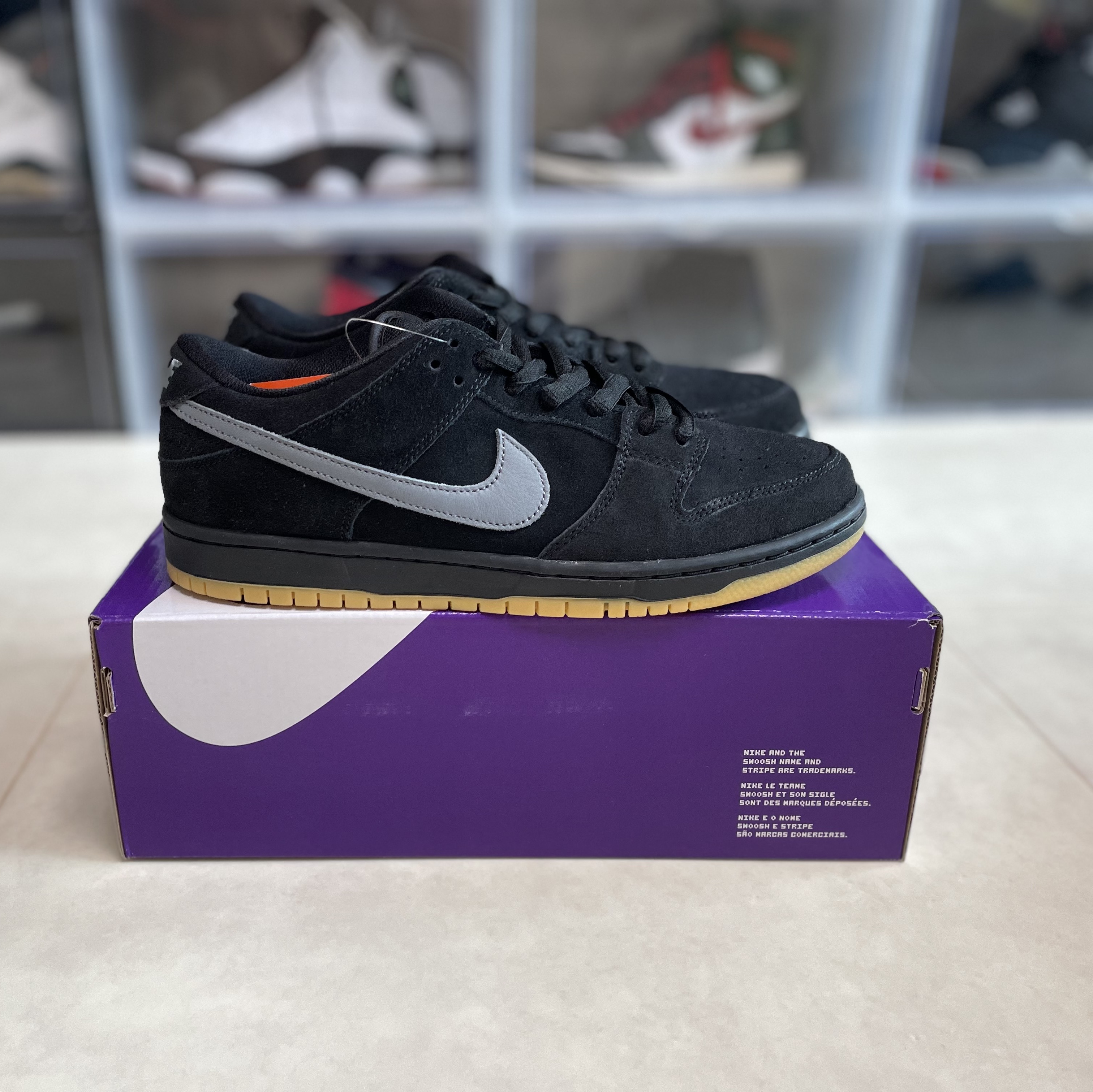 Nike SB Dunk Low Pro Black Cool Grey 착용 스타일 - 4