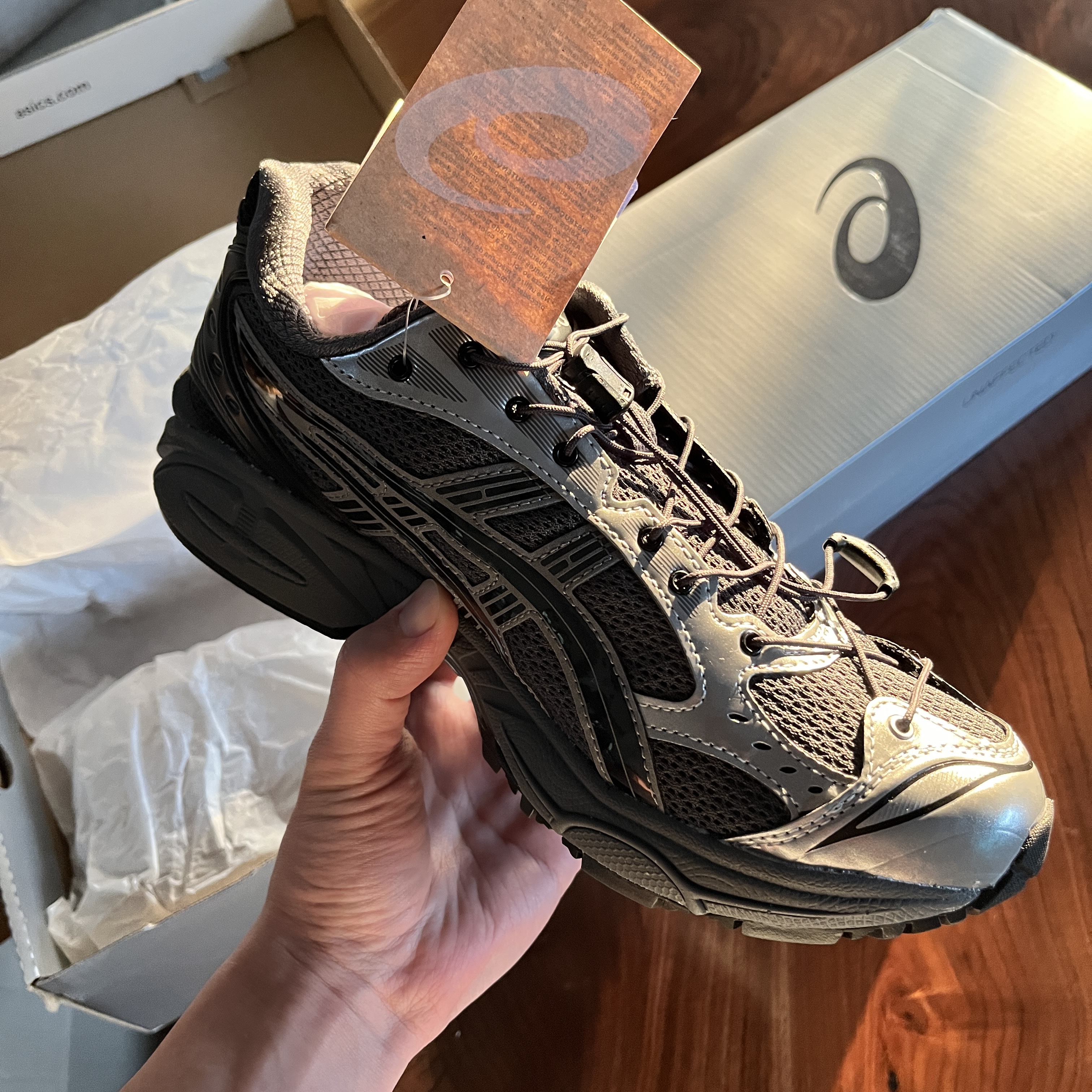 Asics x Unaffected Gel-Kayano 14 Silver Moon, Asics x Unaffected Gel-Kayano 14 Uranus Green 착용 스타일 - 2