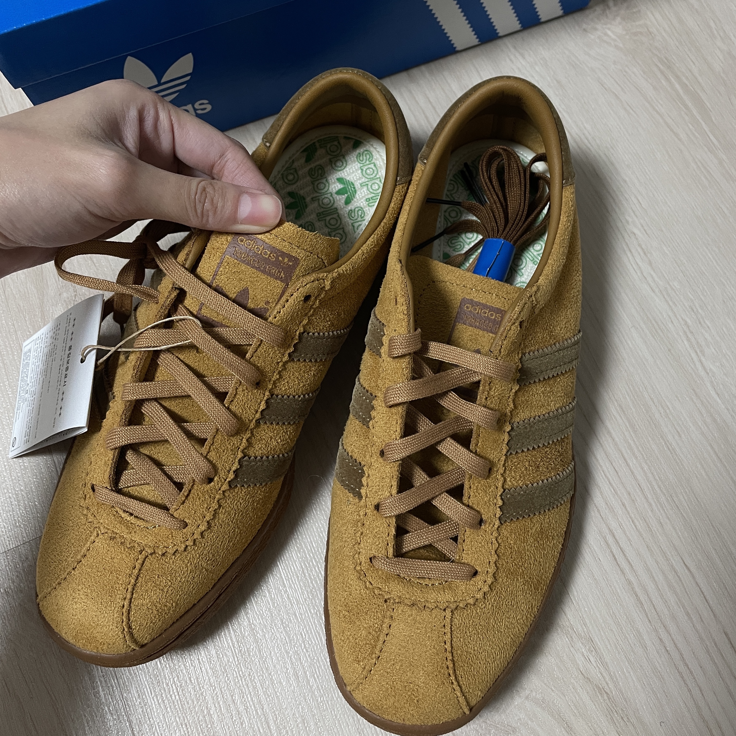 Adidas Tobacco Gruen Mesa Brown Desert 착용 스타일 - 2