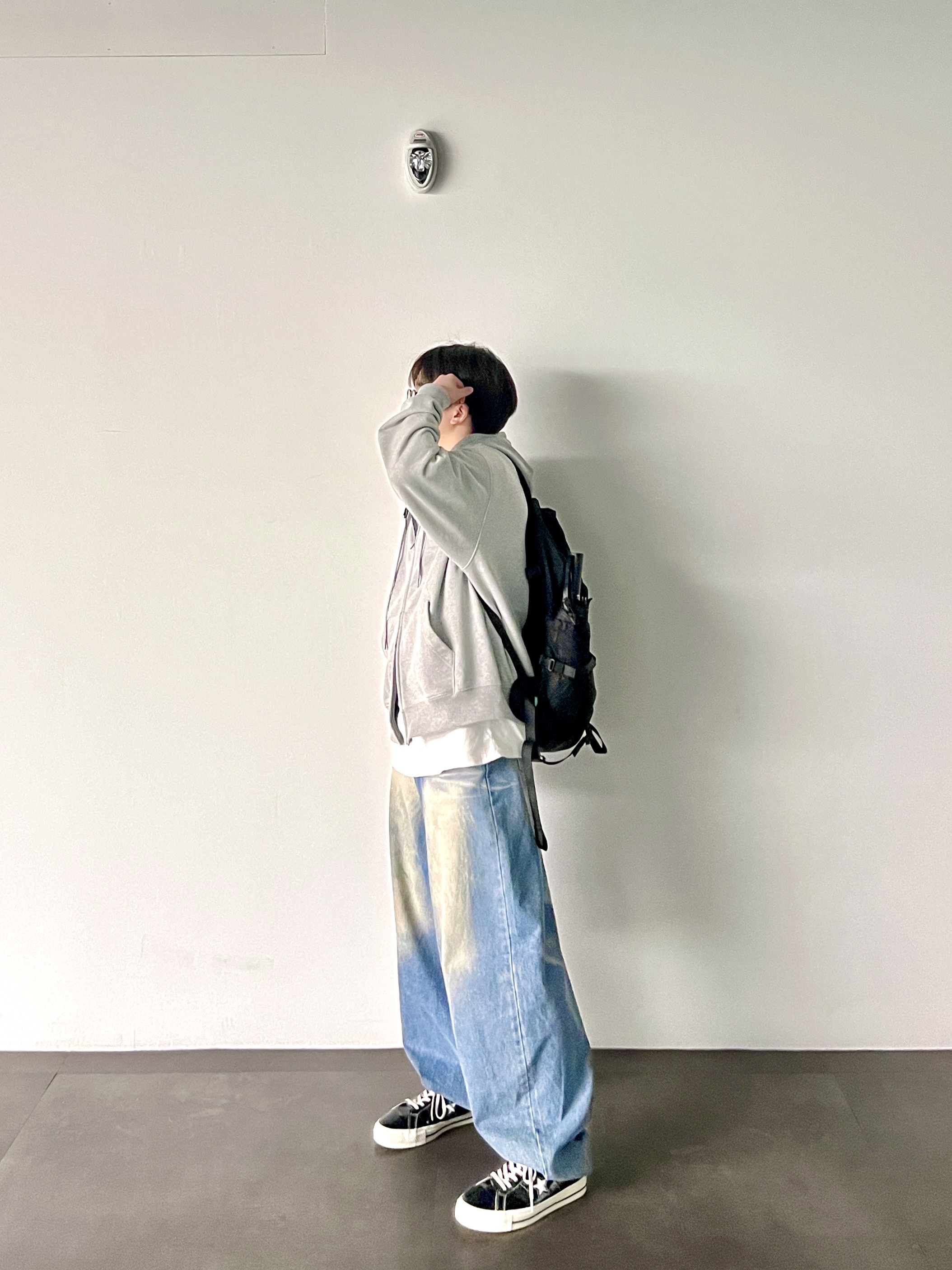 The North Face Big Shot Black, Converse One Star Ox Black 착용 스타일