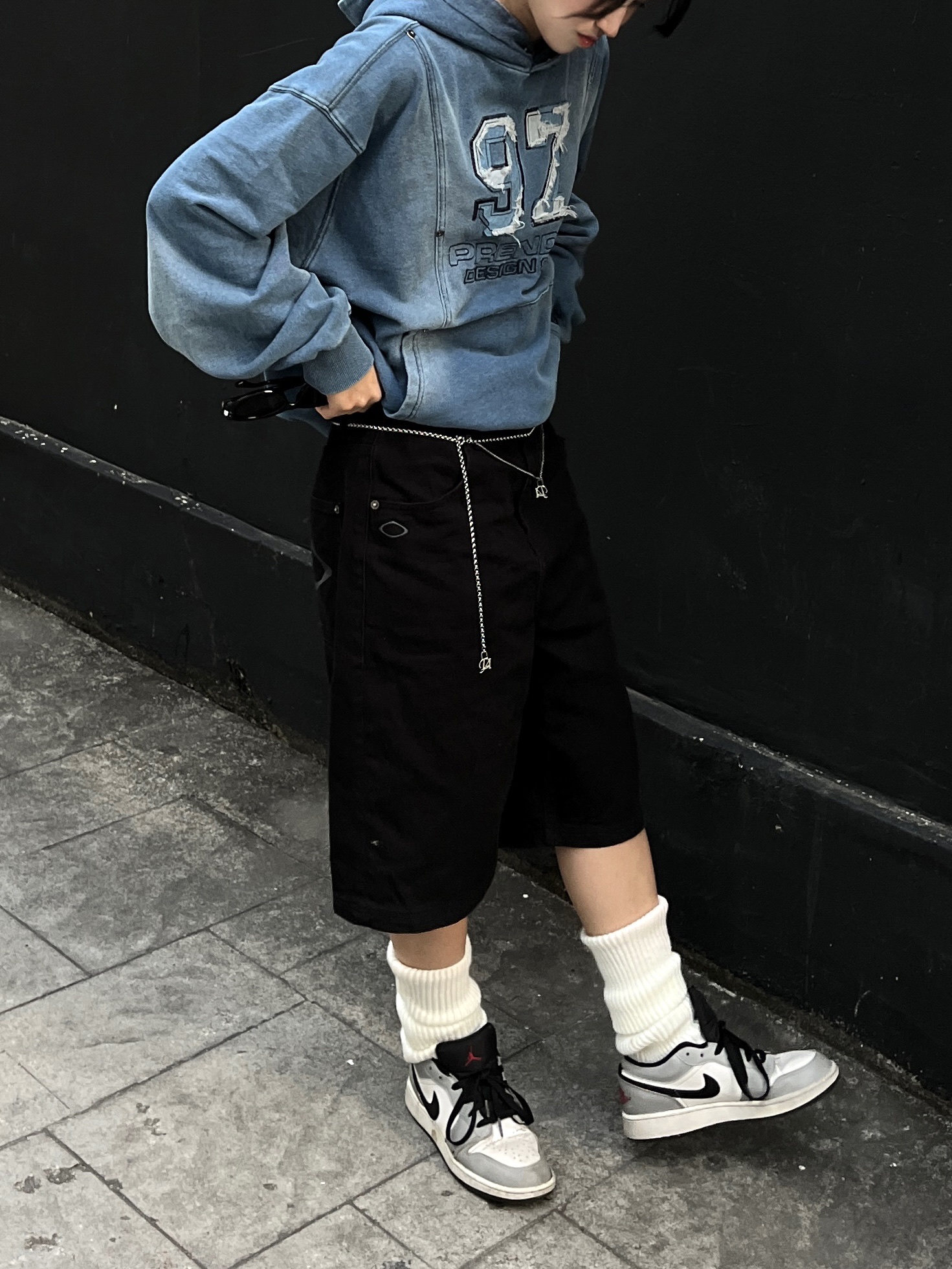 (GS) Jordan 1 Low Light Smoke Grey 착용 스타일 - 2