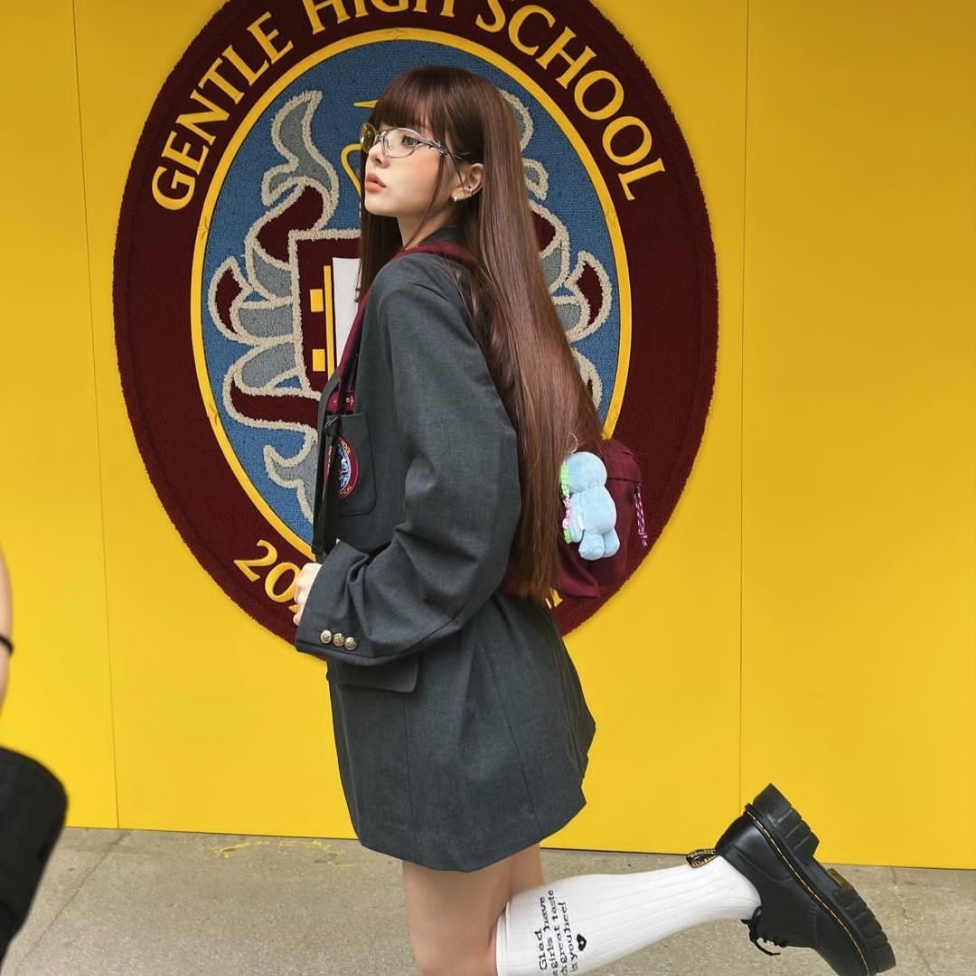 Dr. Martens 1461 Quad Black 착용 스타일 - 1