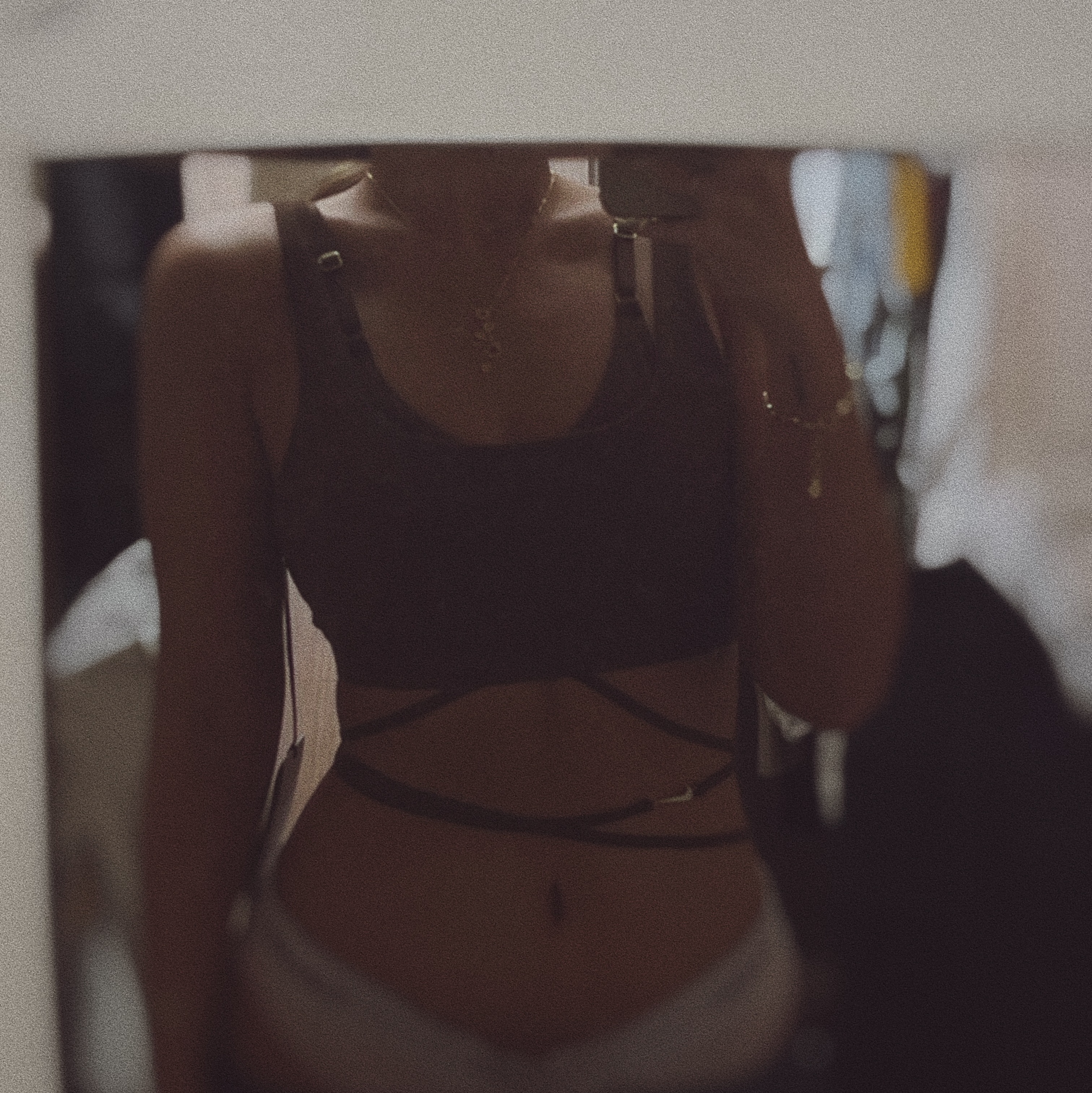 (W) Nike x Jacquemus NRG Light Support Sports Bra Brown - US/EU 착용 스타일