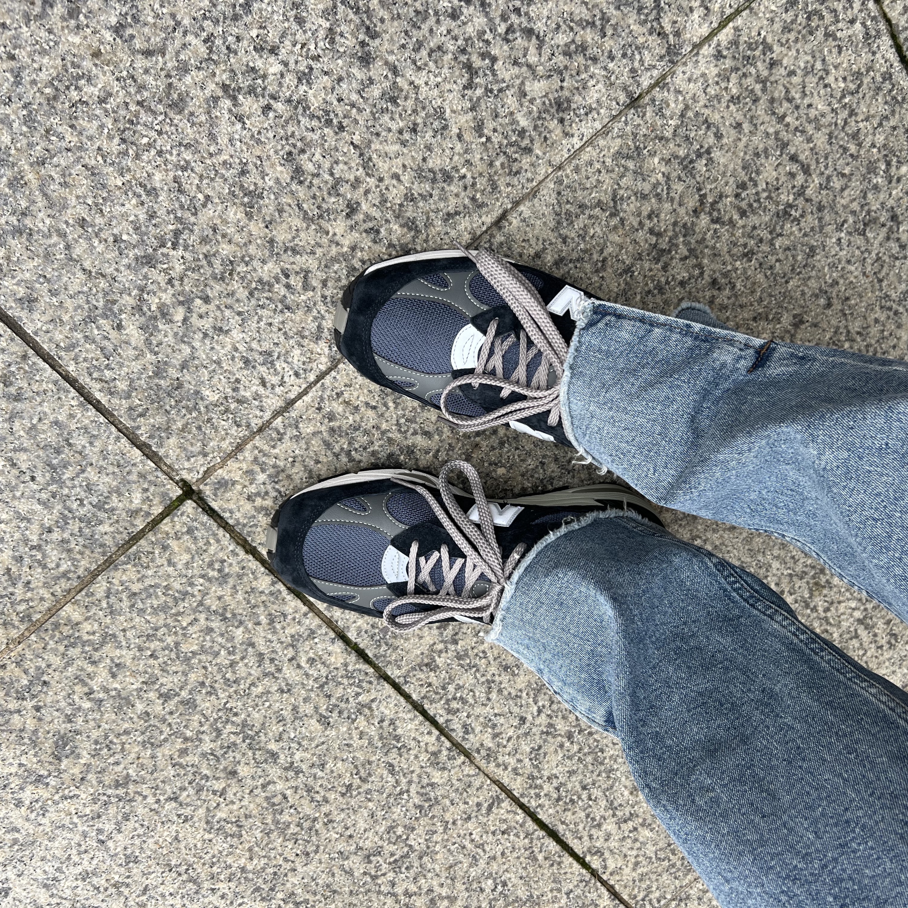 New Balance 991 Made in UK Navy 착용 스타일