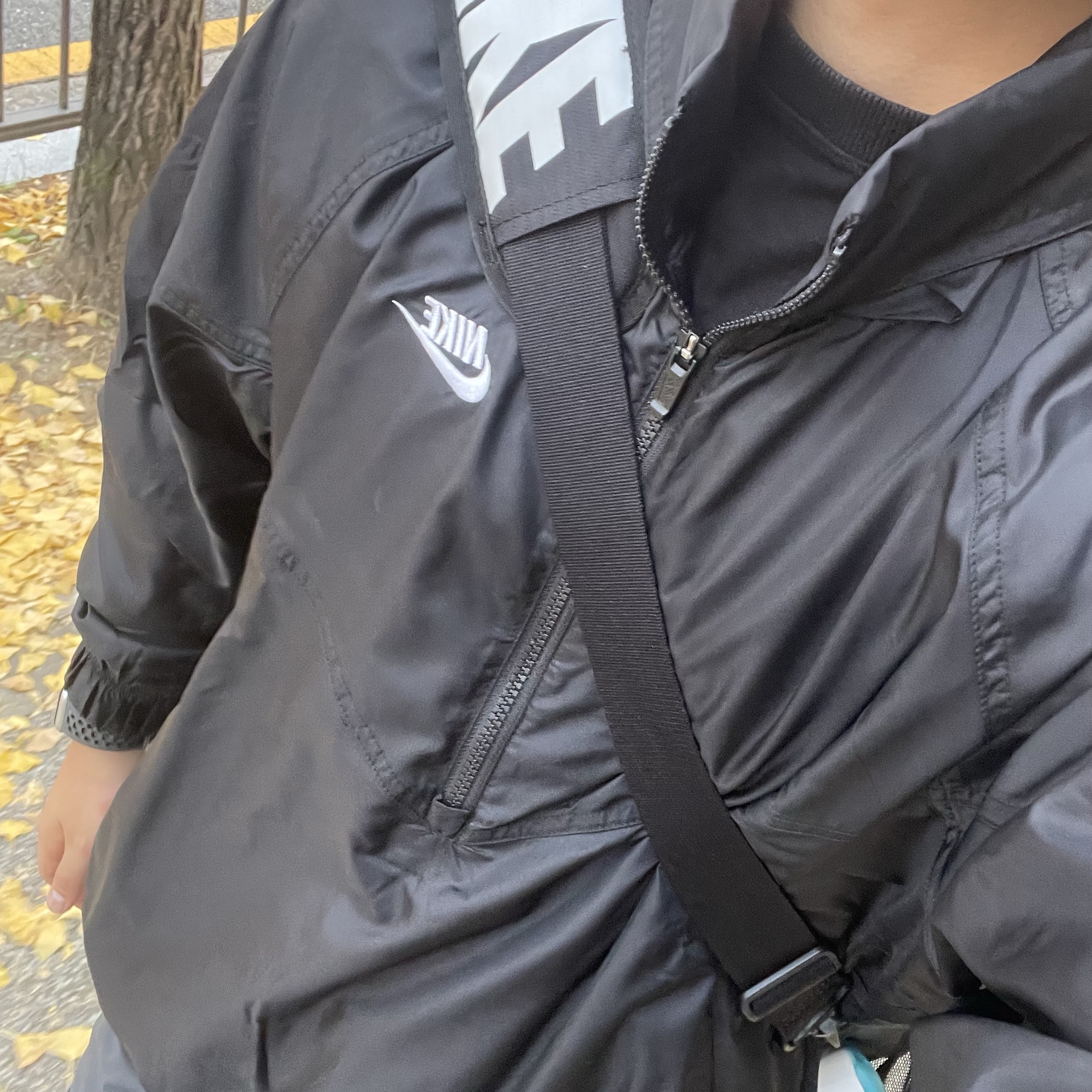Nike NSW Unlined Woven Windrunner Anorak Jacket Black - Asia 착용 스타일