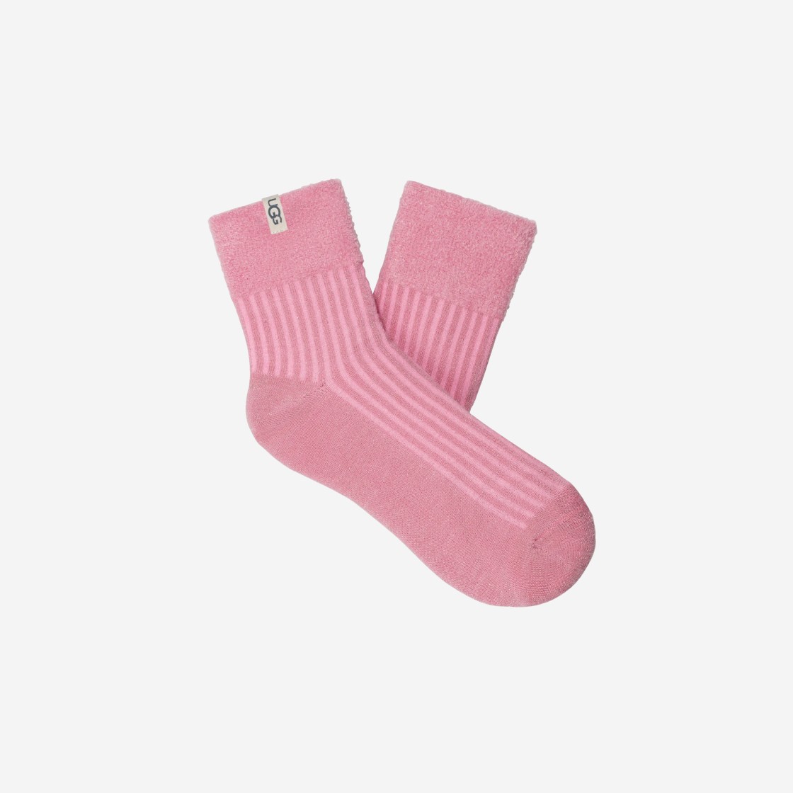 (W) UGG Aidy Sparkle Cozy Quarter Sock Pink Meadow 상세 이미지 1