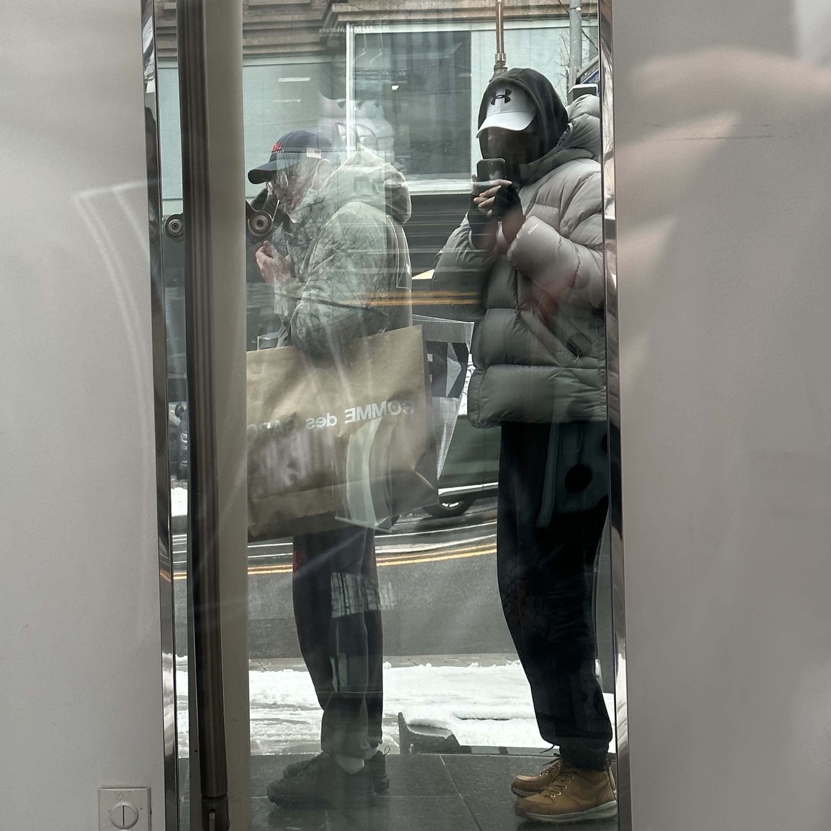 Palace Pertex Frost Balaclava Puffa Grey - 22FW 착용 스타일