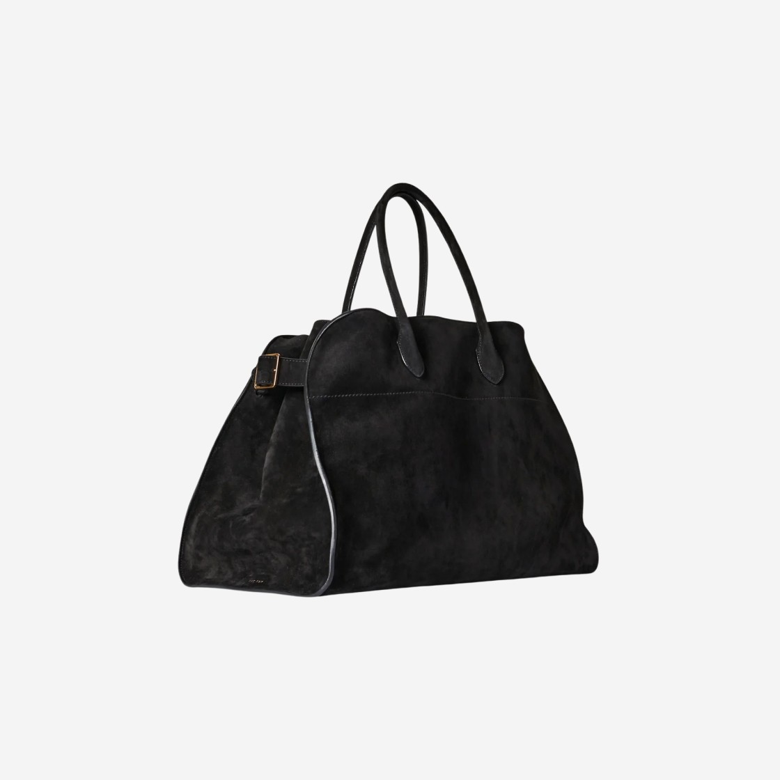 The Row Soft Margaux 17 Bag in Suede Black 상세 이미지 2