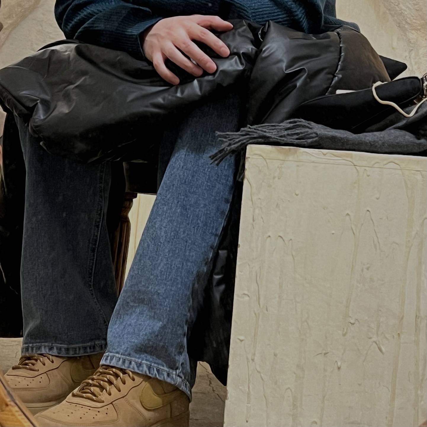 Nike Air Force 1 '07 WB Flax 착용 스타일 - 2
