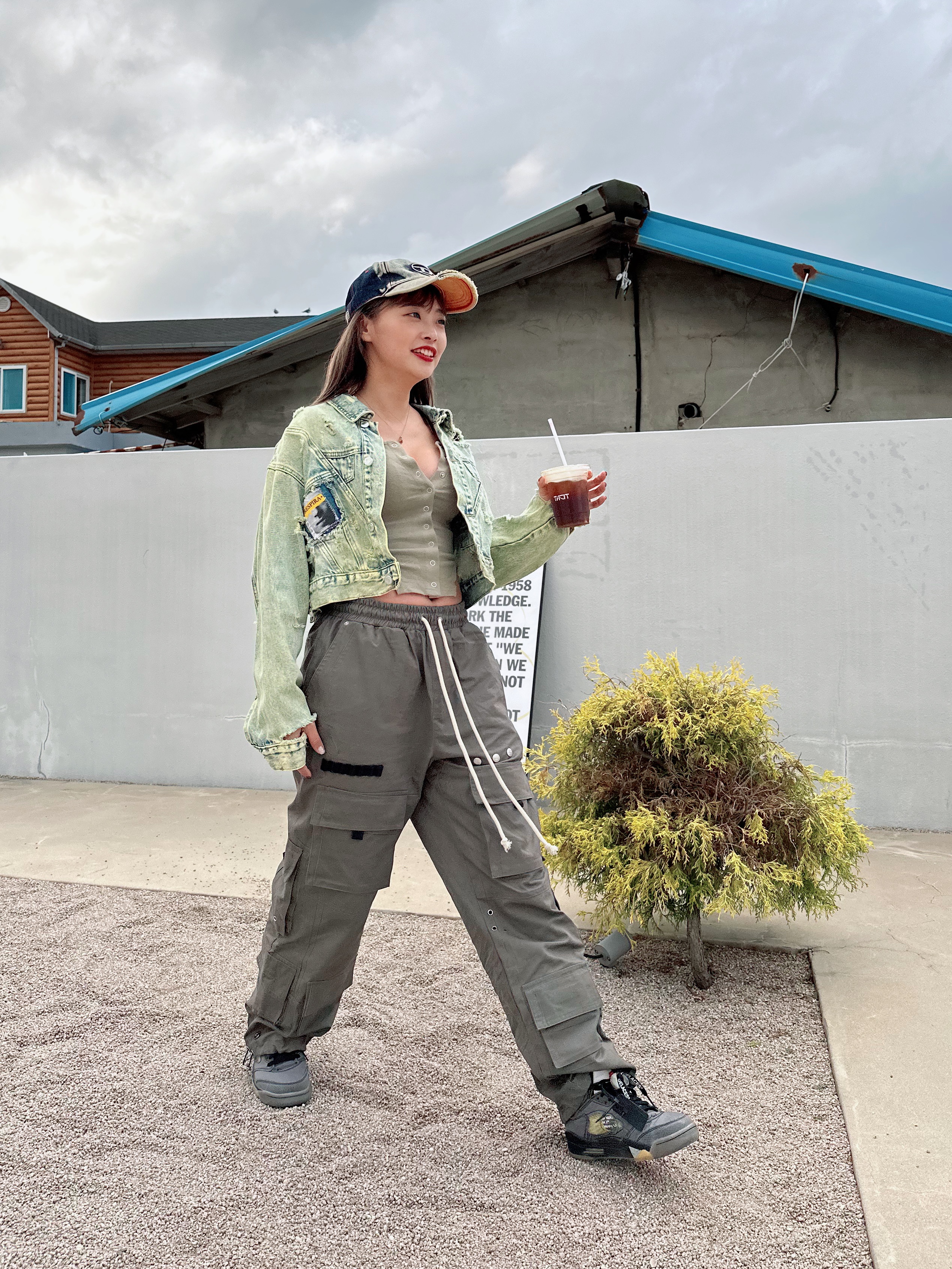 Jordan 5 x Off-White Retro SP Black Muslin, Diesel C-Seymon Treated Denim Baseball Cap Blue White 착용 스타일 - 5