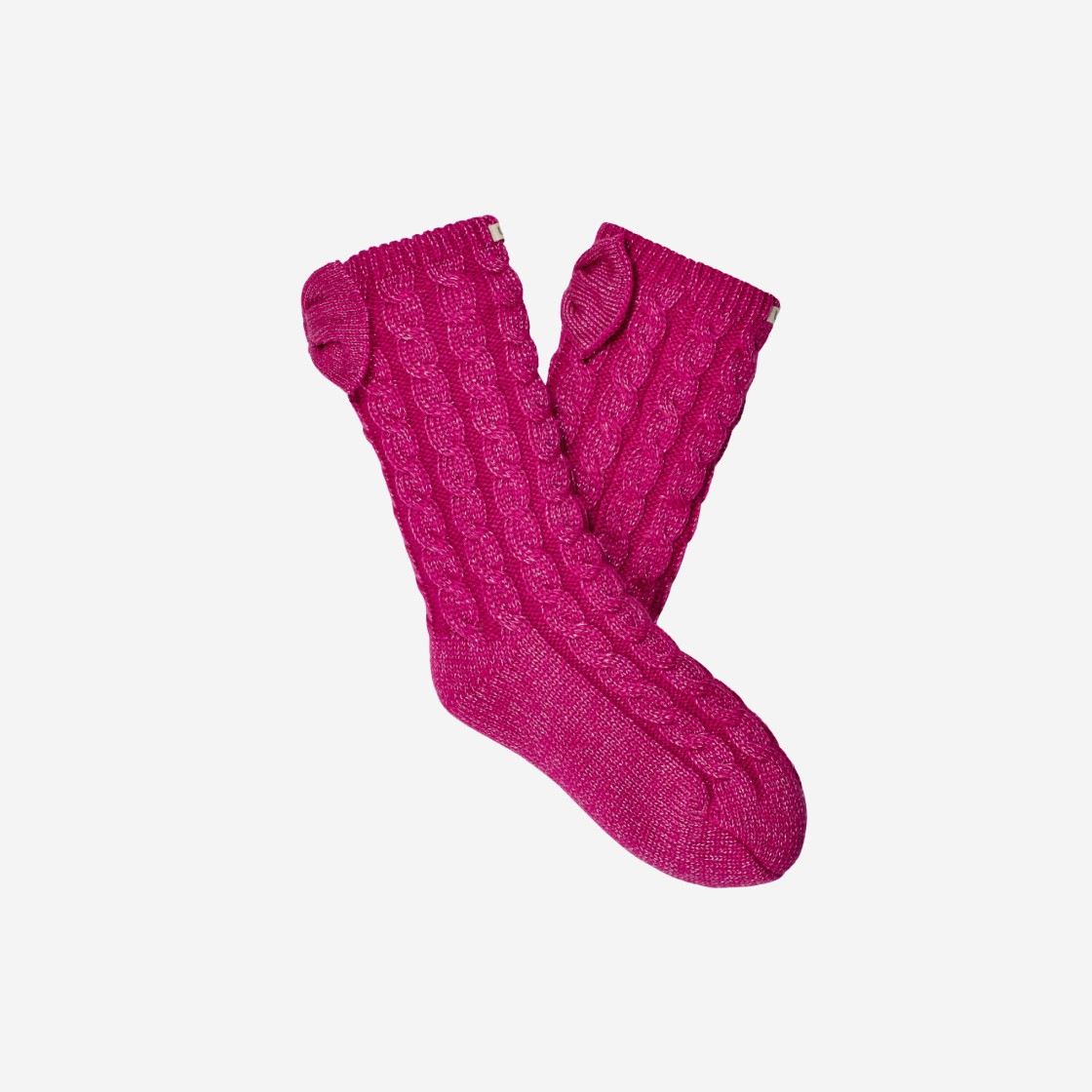 (W) UGG Laila Bow Fleece Lined Sock Solferino Pink Heather 상세 이미지 1