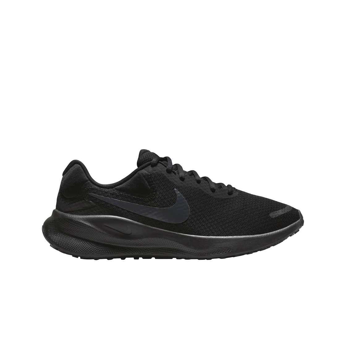 (W) 나이키 레볼루션 7 블랙 오프 느와르((W) Nike Revolution 7 Black Off Noir)