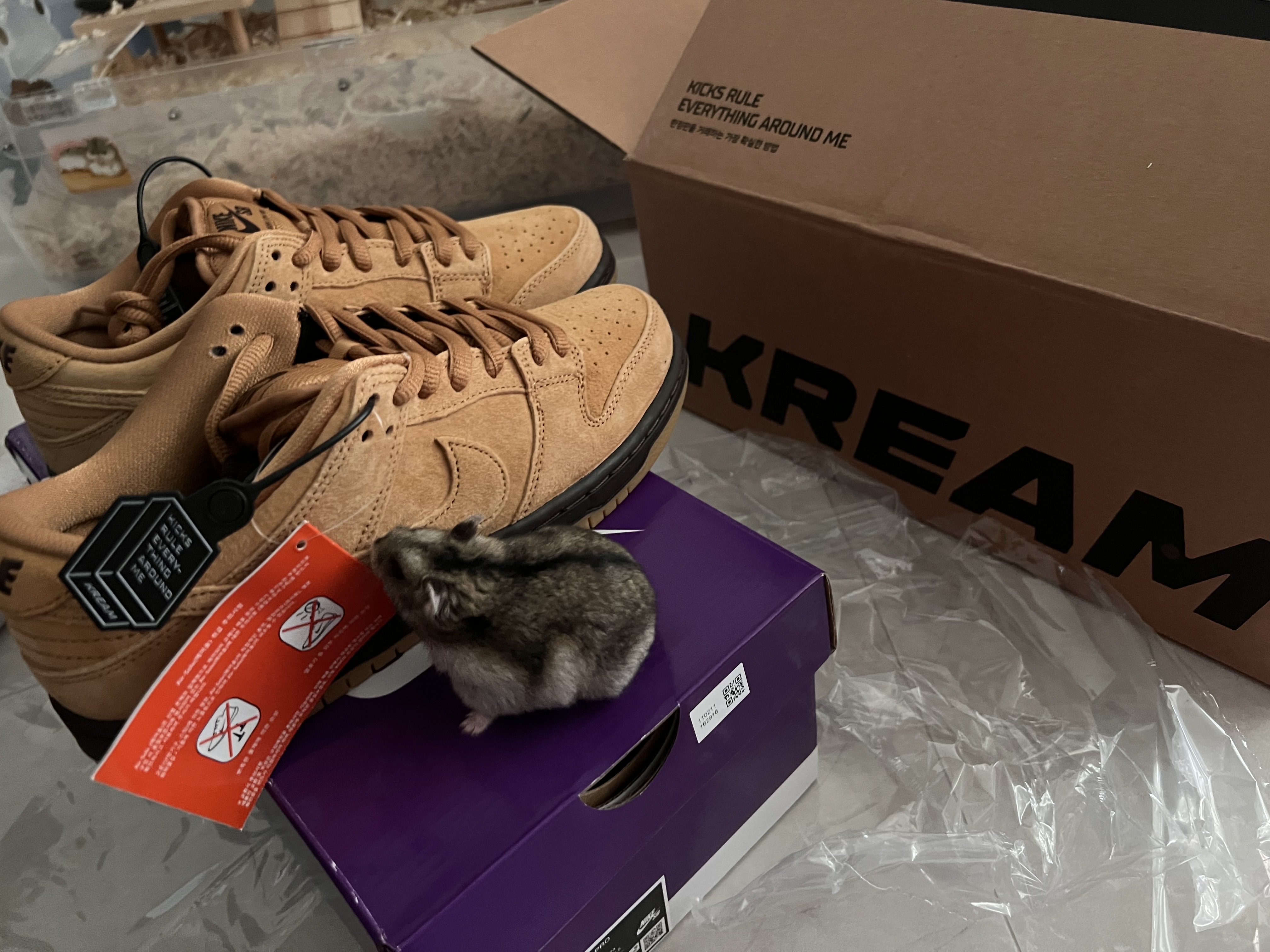 Nike SB Dunk Low Pro Wheat 2023 착용 스타일 - 2