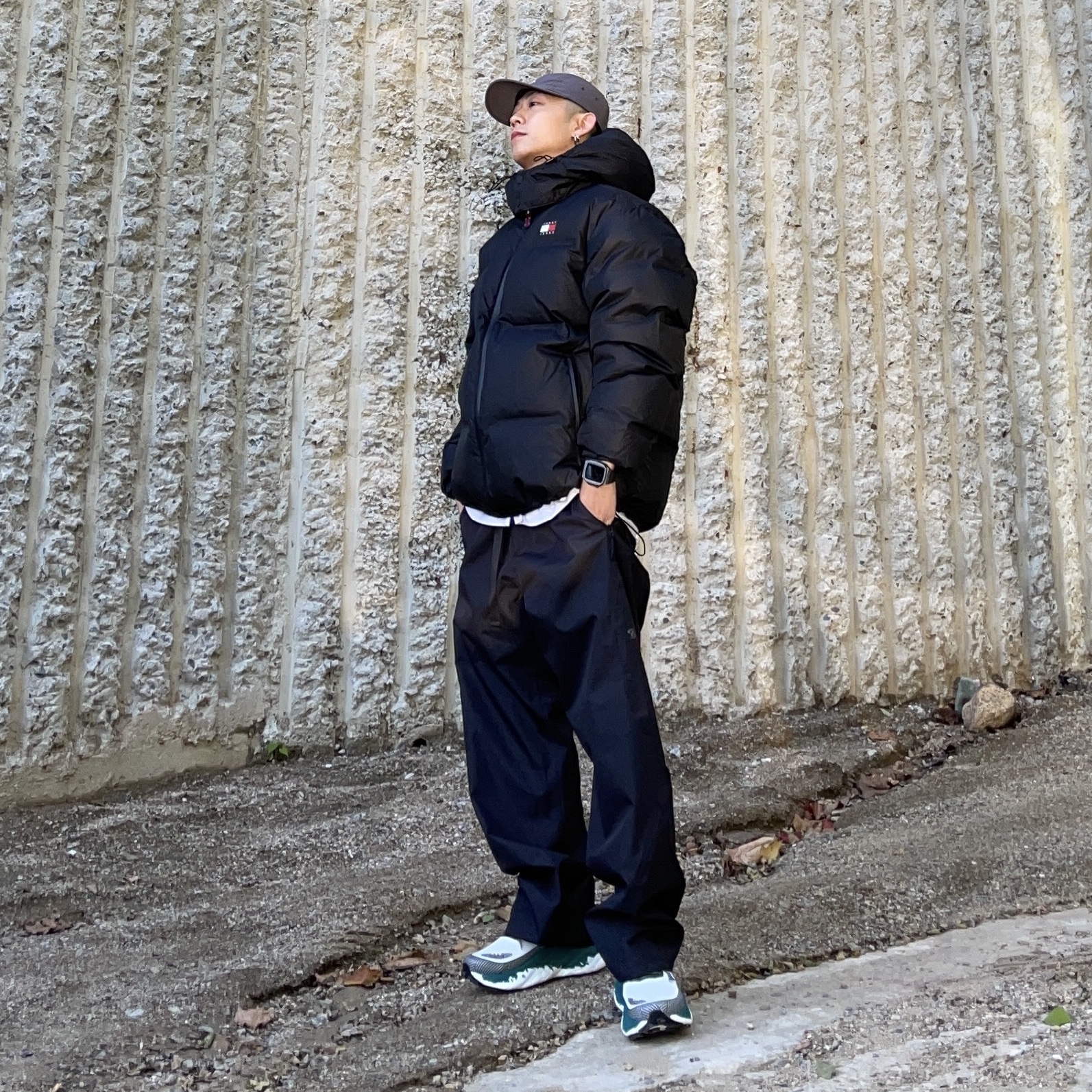 (W) New Balance Fresh Foam X More Trail v3 Reflection Faded Teal 착용 스타일