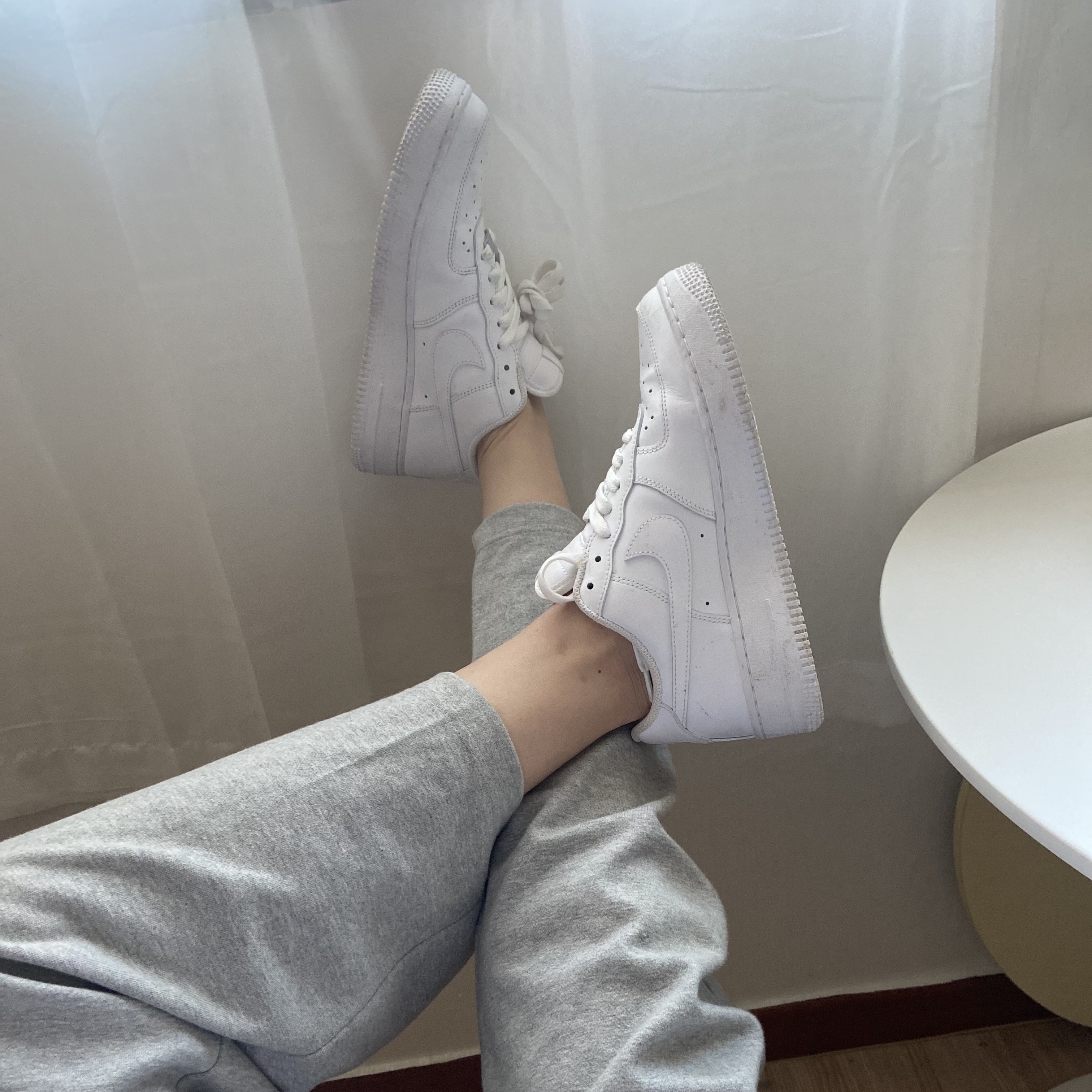 Wooyoungmi Embroidered Ball Cap White - 23SS, Nike Air Force 1 '07 Low White 착용 스타일 - 2