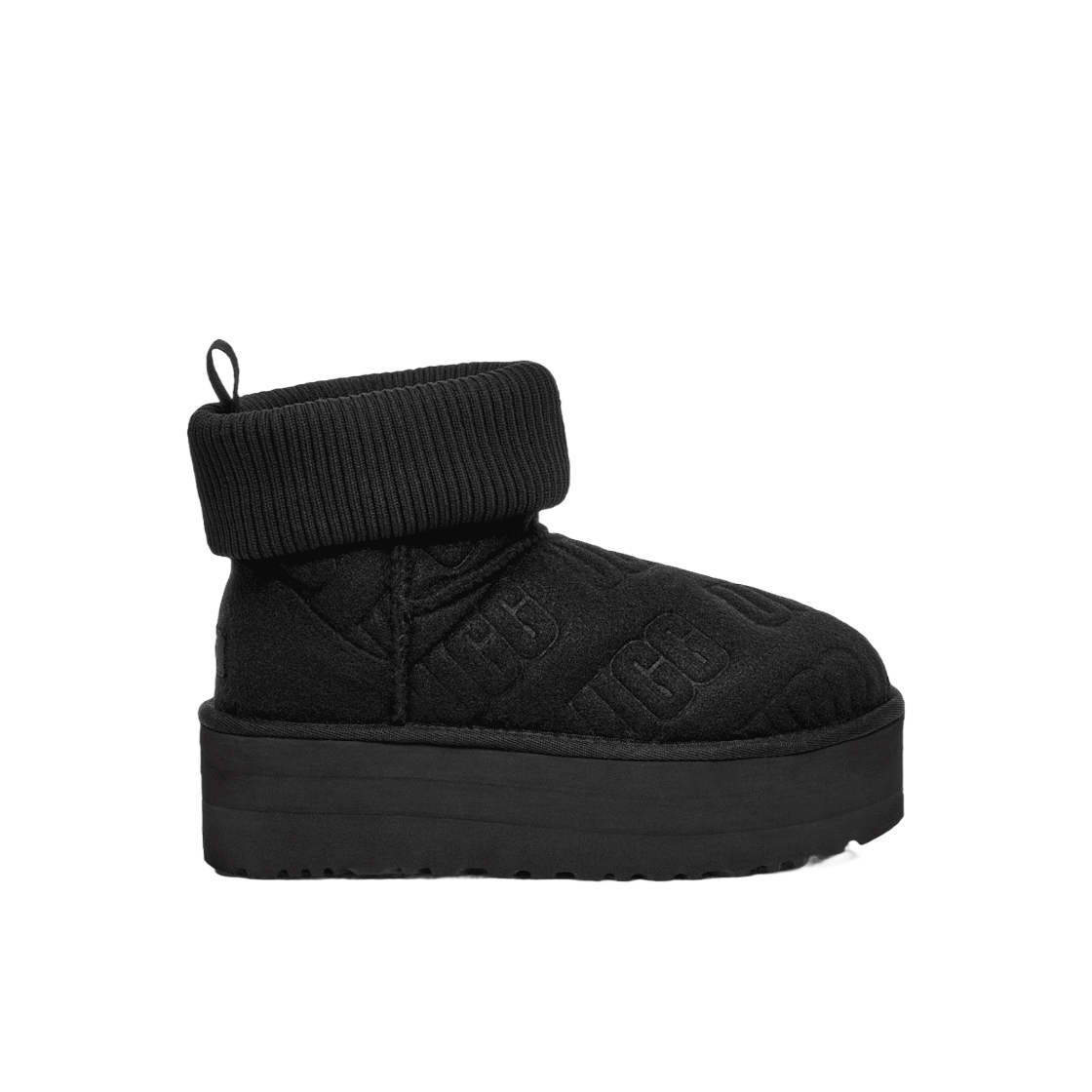 (W) 어그 클래식 미니 플랫폼 펠티드 블랙((W) UGG Classic Mini Platform Felted Black)