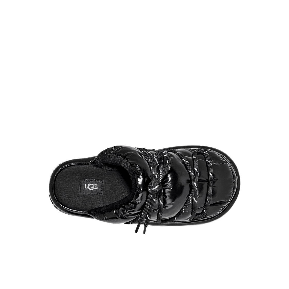 (W) 어그 하이 샤인 스페이스슬라이더 슬라이드 블랙((W) UGG Hi Shine Spaceslider Slide Black) - 2