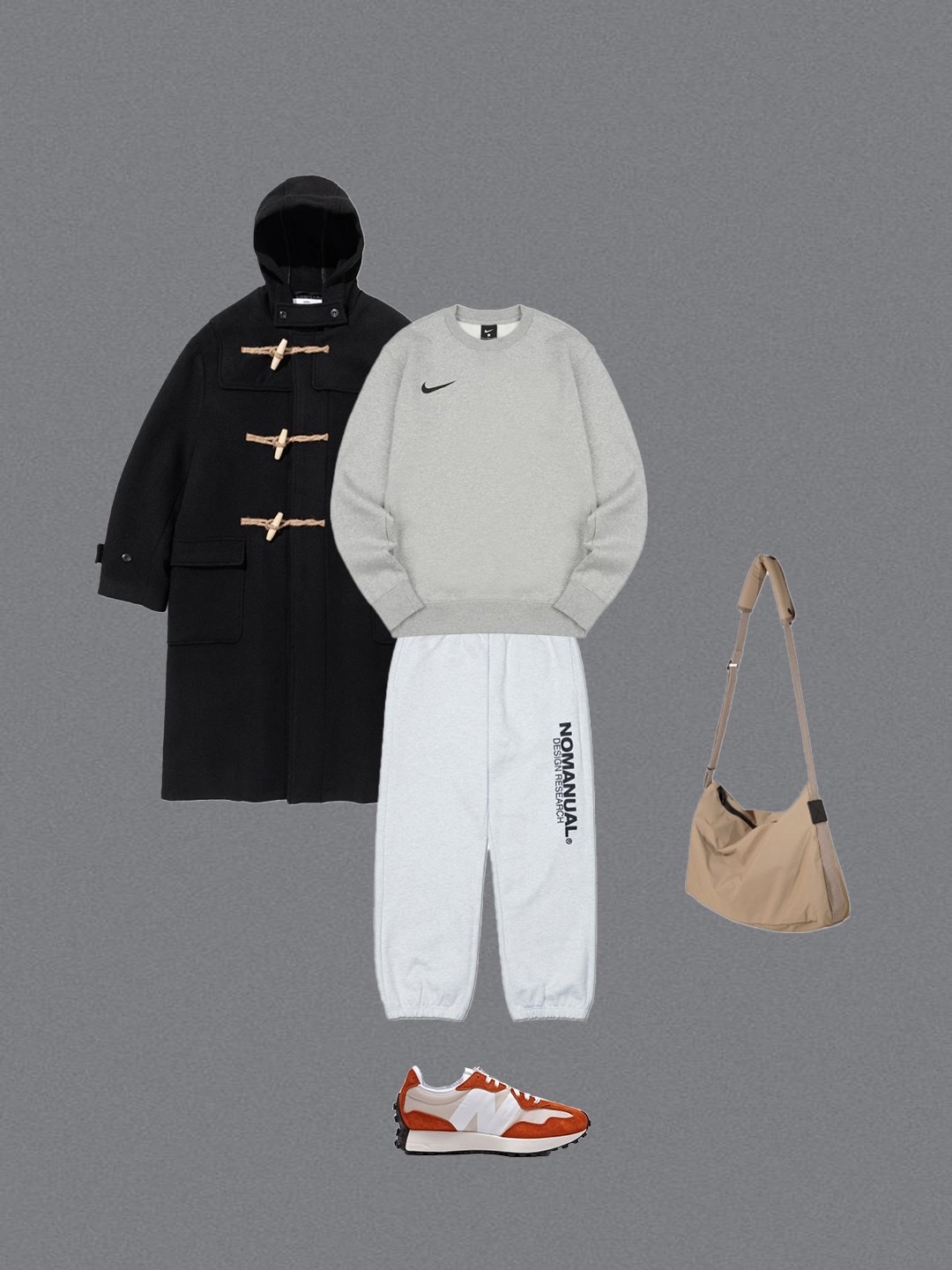 Nike Air Force 1 '07 WB Flax, Nike NSW Futura 365 Faux Fur Crossbody Bag 1L White 착용 스타일 - 3