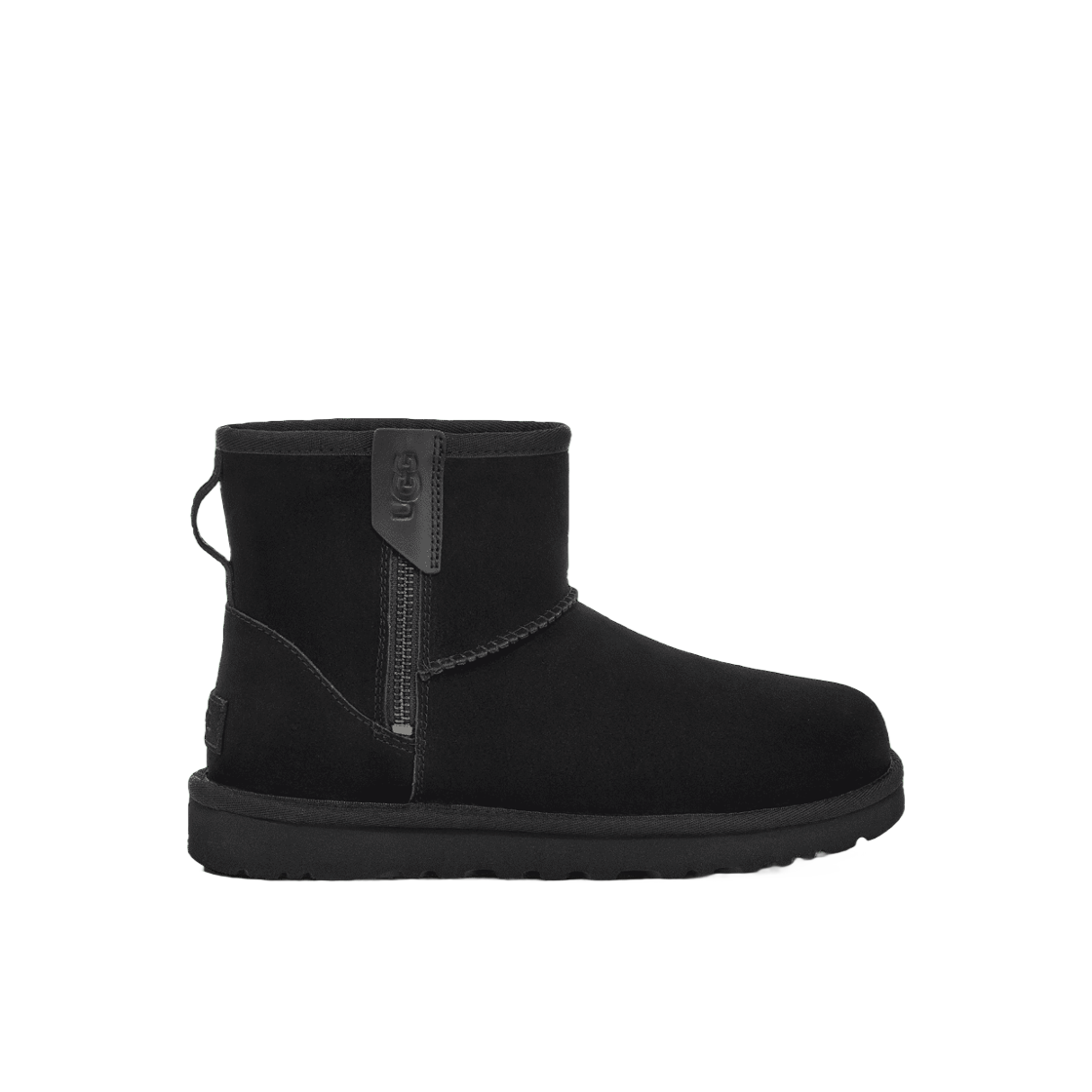 (W) UGG Classic Mini Bailey Zip Black