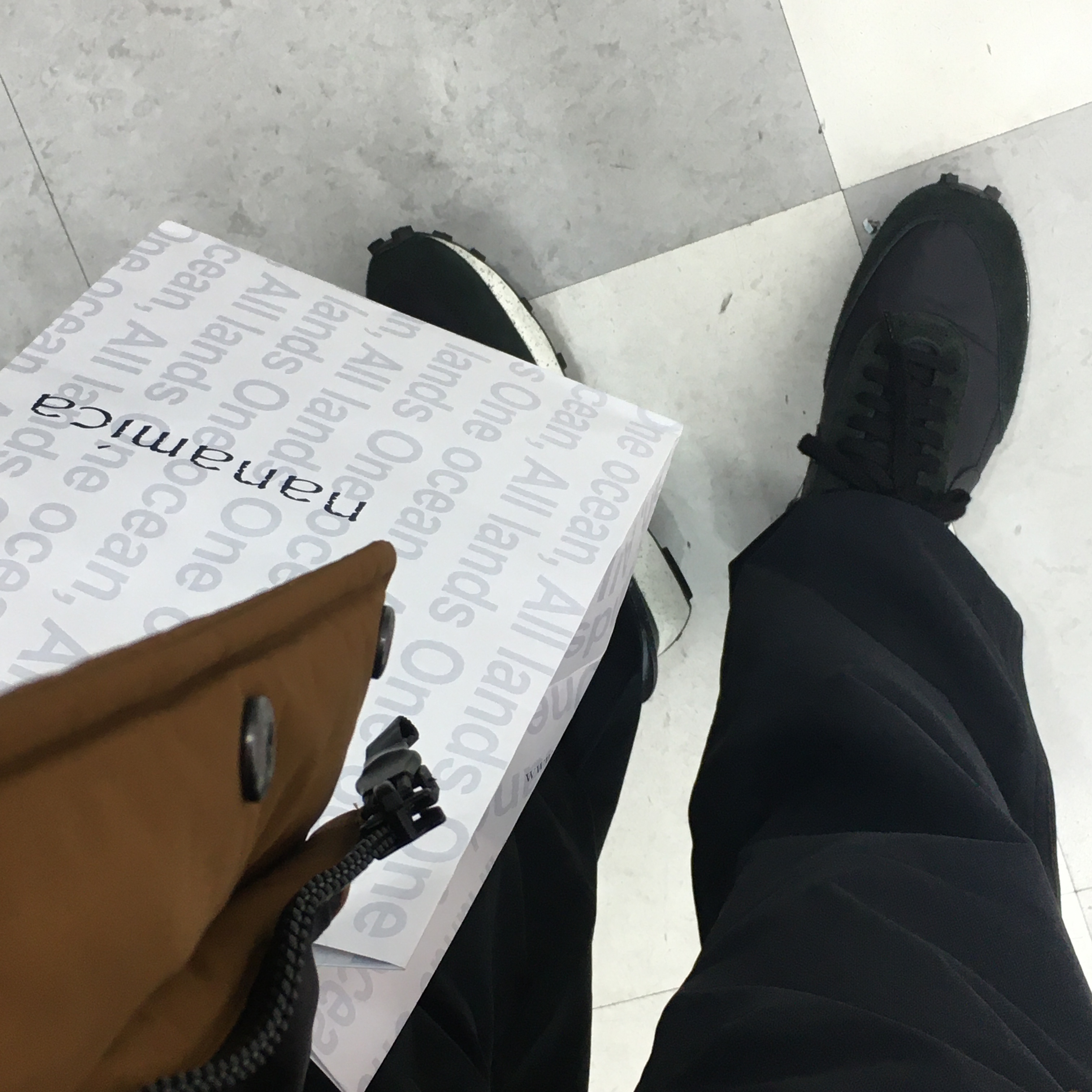 (W) Nike x Undercover Daybreak Black Sail 착용 스타일