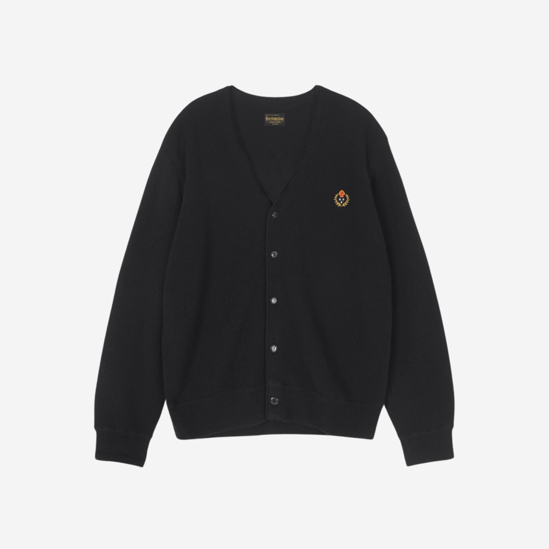 Heritage Floss Crest Wool Cardigan Black (23FW Ver.) 상세 이미지 1