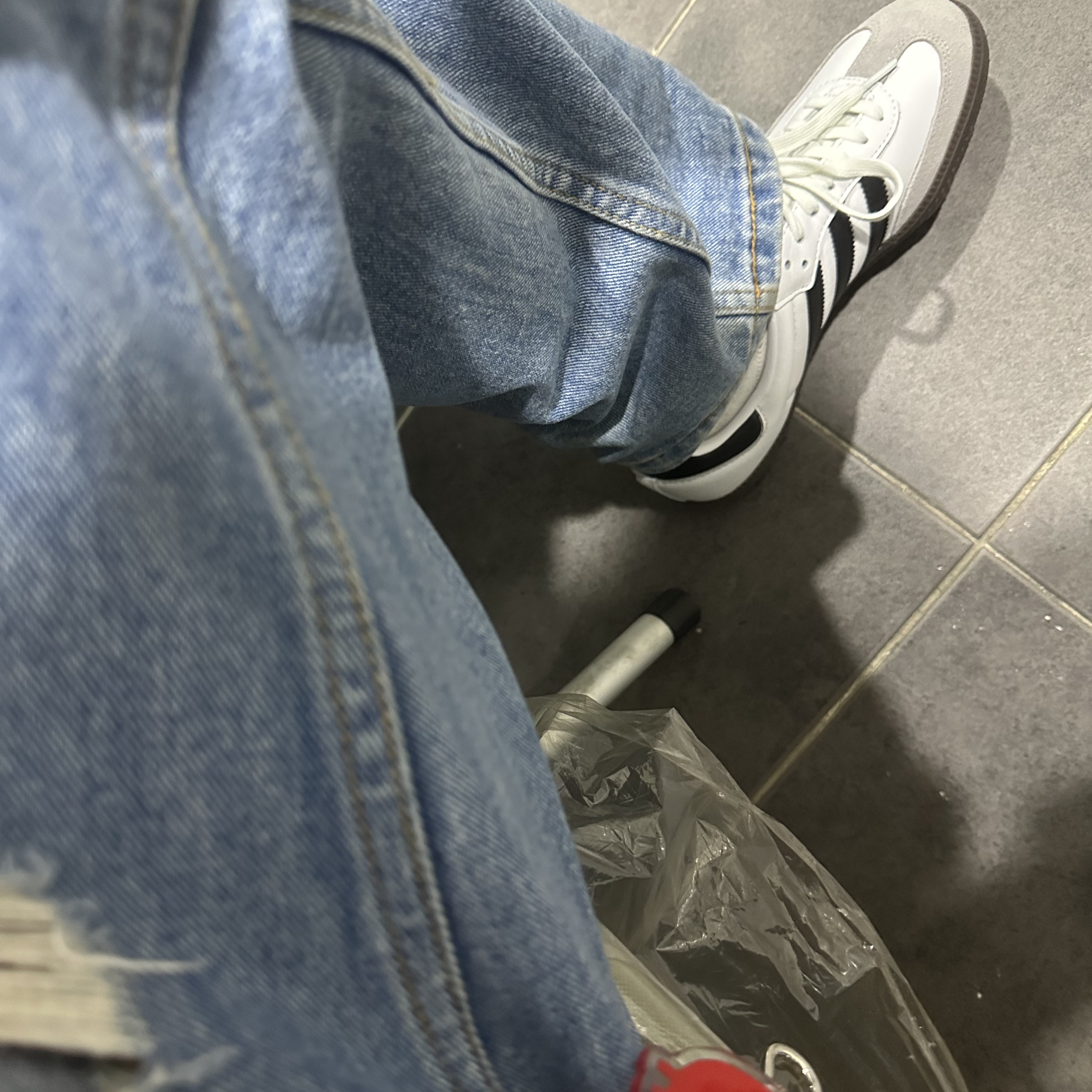Adidas Samba OG Cloud White 착용 스타일