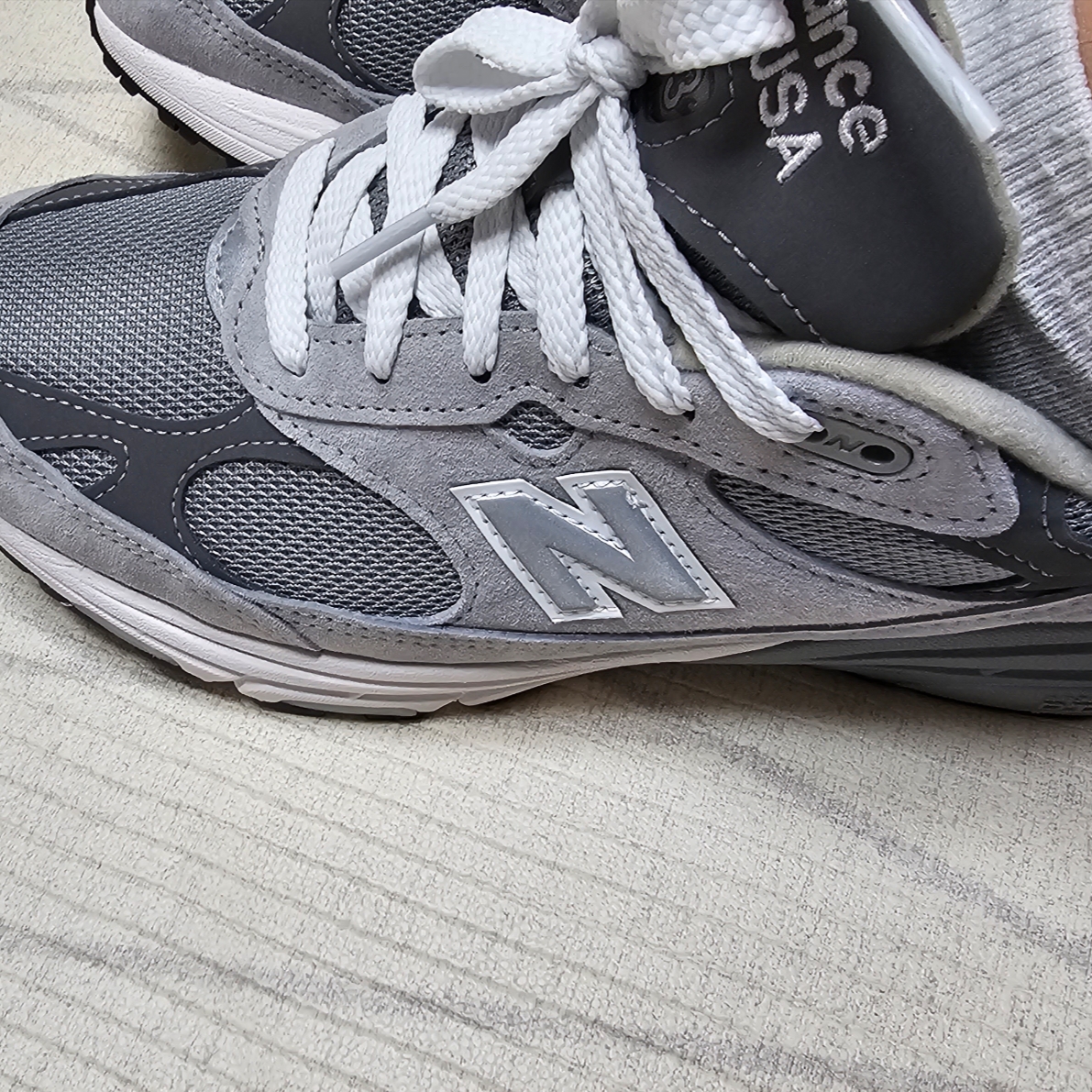New Balance 993 Made in USA Grey - D Standard 착용 스타일 - 1