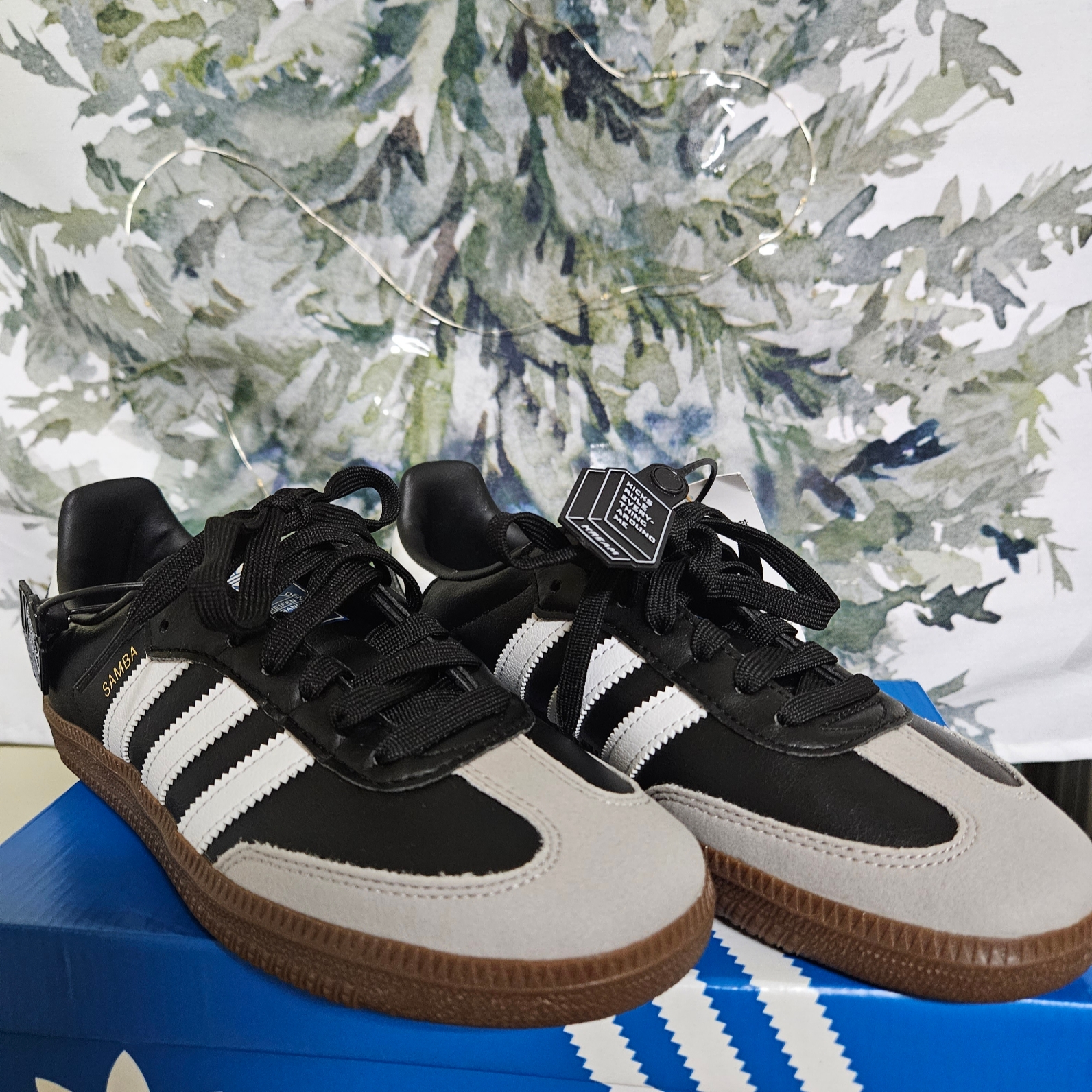 Adidas Samba Vegan Black White 착용 스타일 - 3