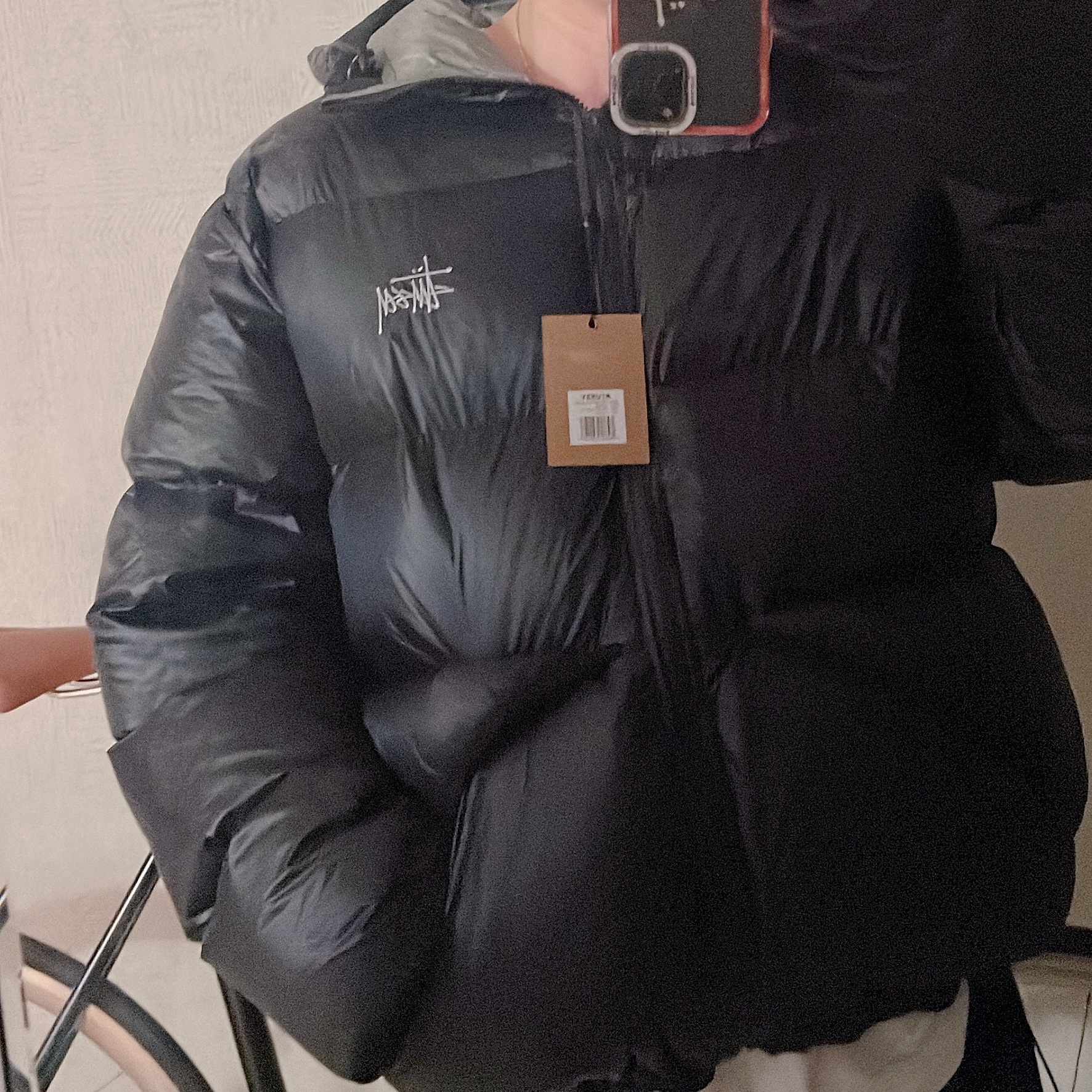 Stussy Down Parka Micro Ripstop Phantom Black 착용 스타일