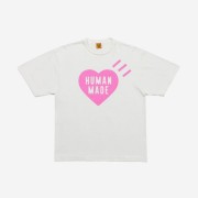 Human Made Heart T-Shirt White Pink - Harajuku Store Exclusive