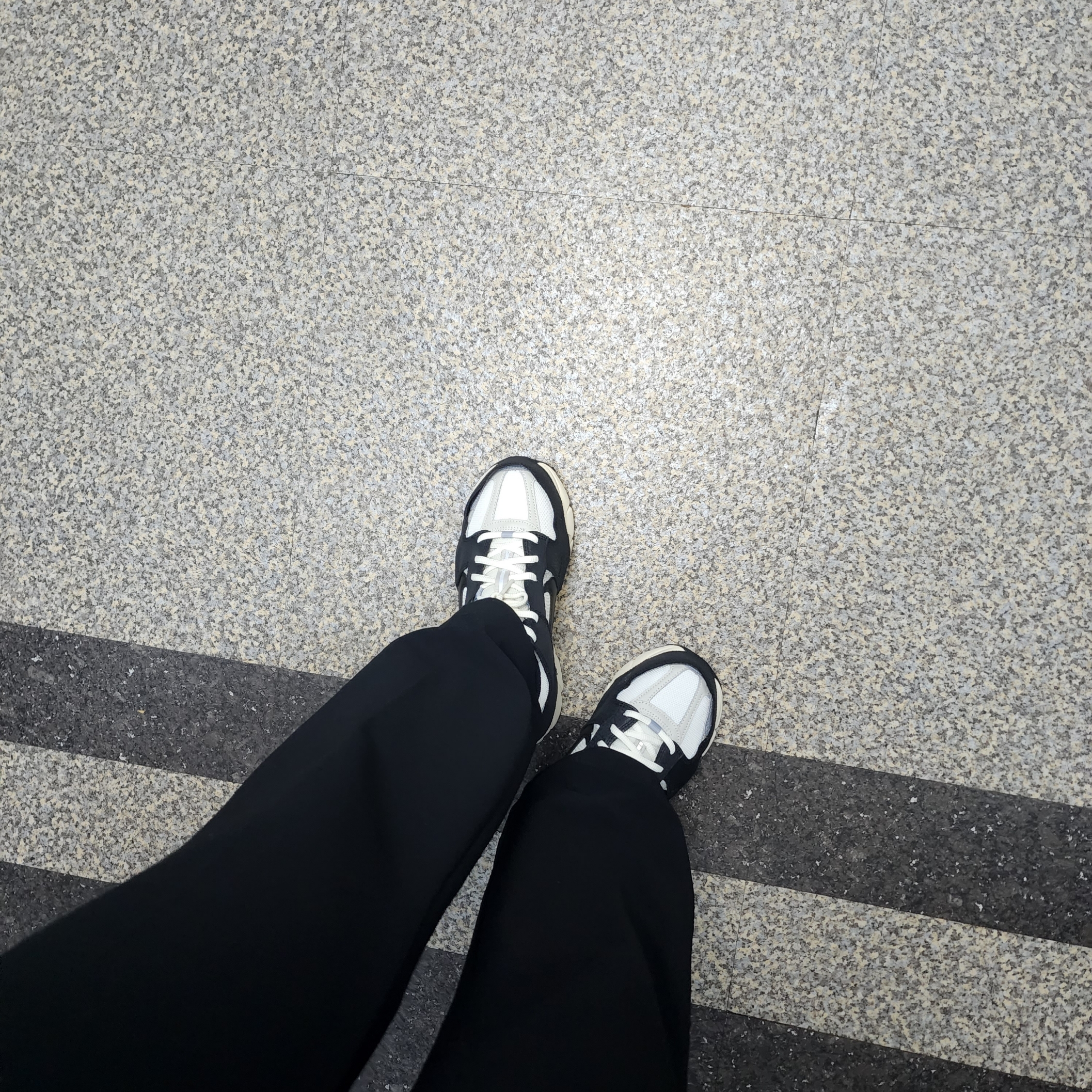 (W) Nike Zoom Vomero 5 Wolf Grey and Black 착용 스타일