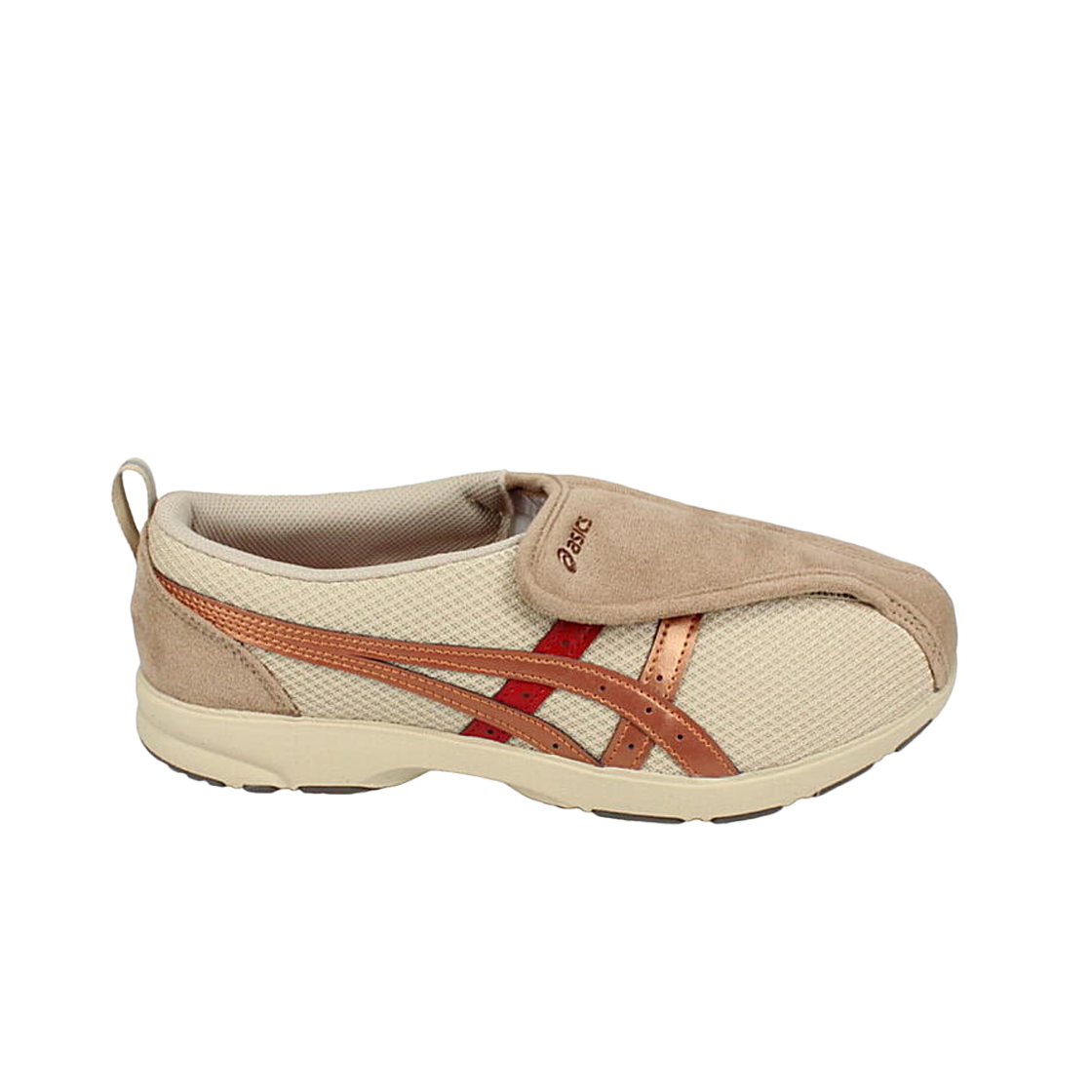 (W) 아식스 라이프워커 307 베이지 브론즈  - 3E 와이드((W) Asics Life Walker 307 Beige Bronze - 3E Wide)