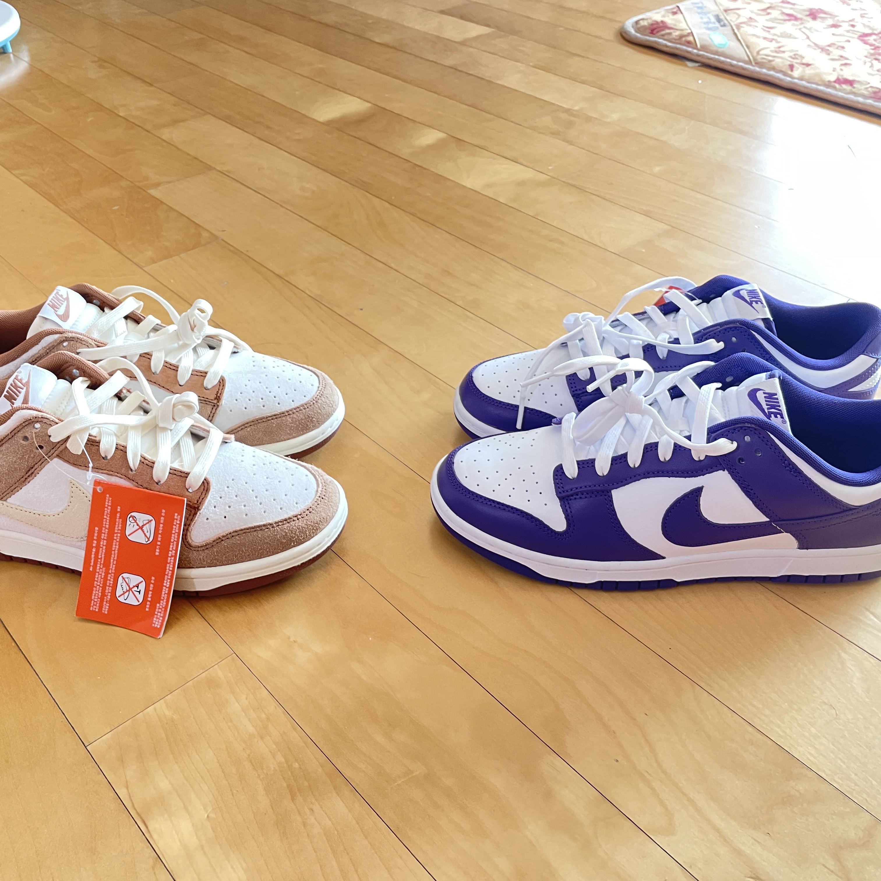 Nike Dunk Low Pro Premium Medium Curry, Nike Dunk Low Retro Championship Court Purple 착용 스타일