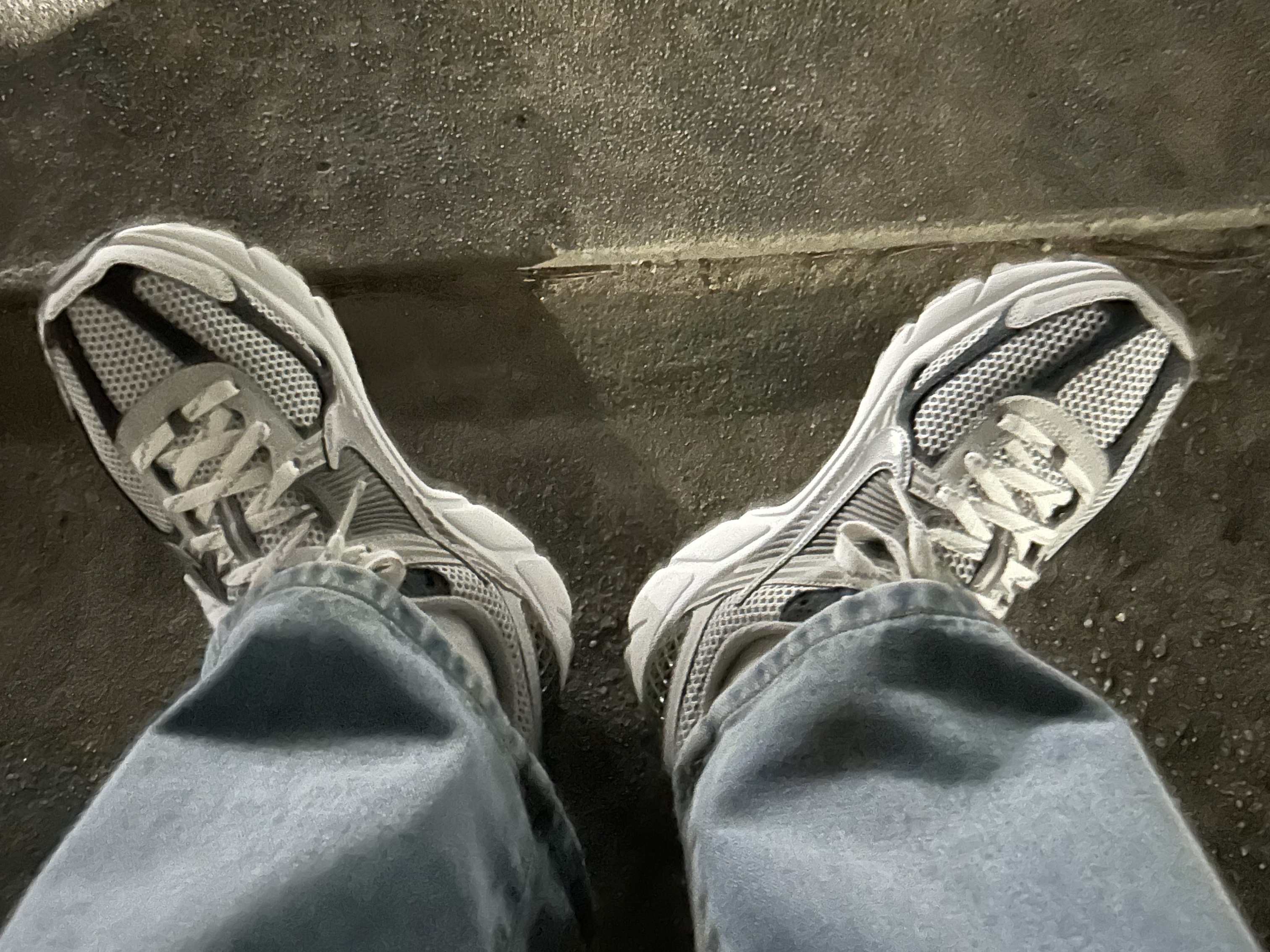 Nike Zoom Vomero 5 PRM Light Iron Ore and Flat Fewter 착용 스타일