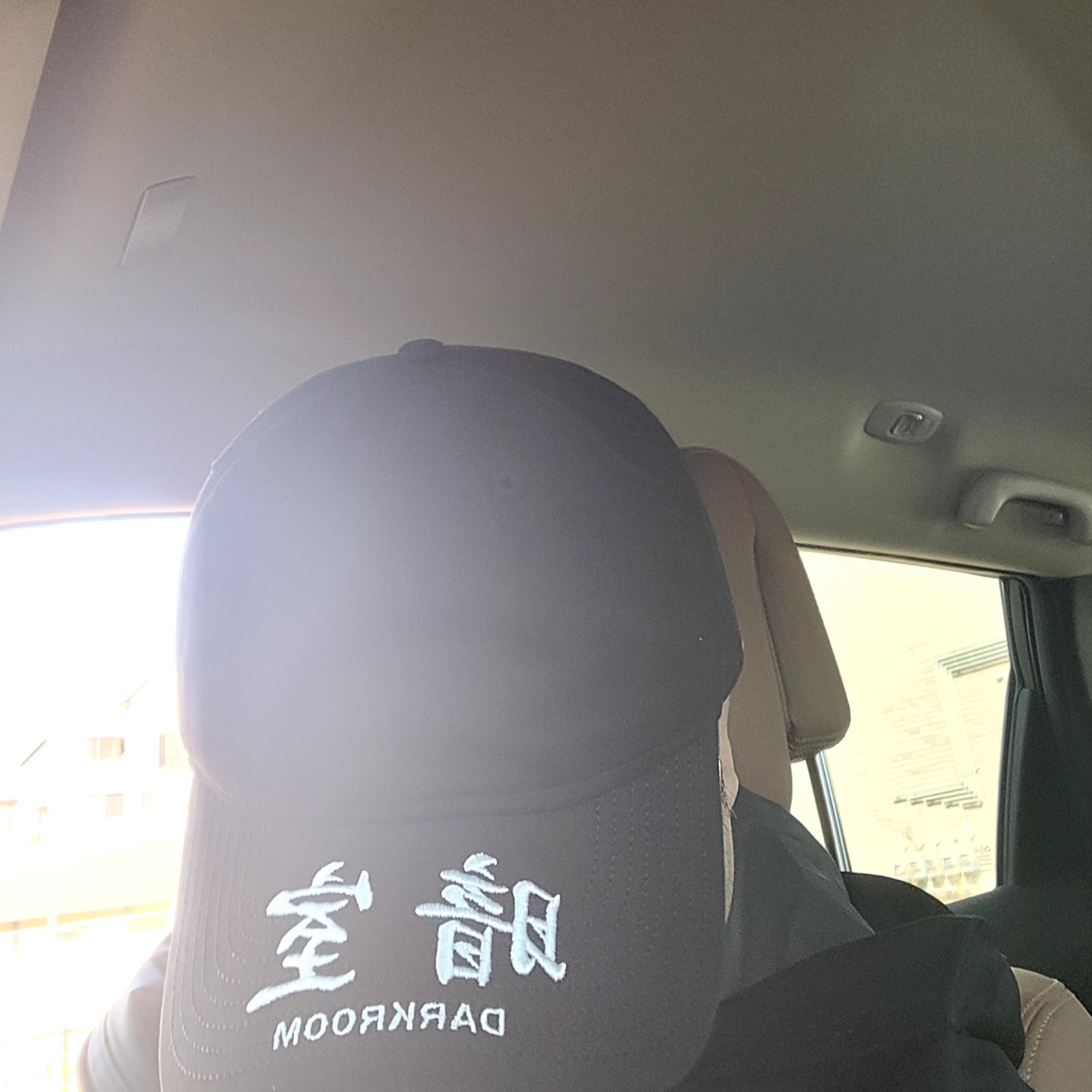 Darkr8m Studio x New Era Unstructured Ball Cap Black 착용 스타일