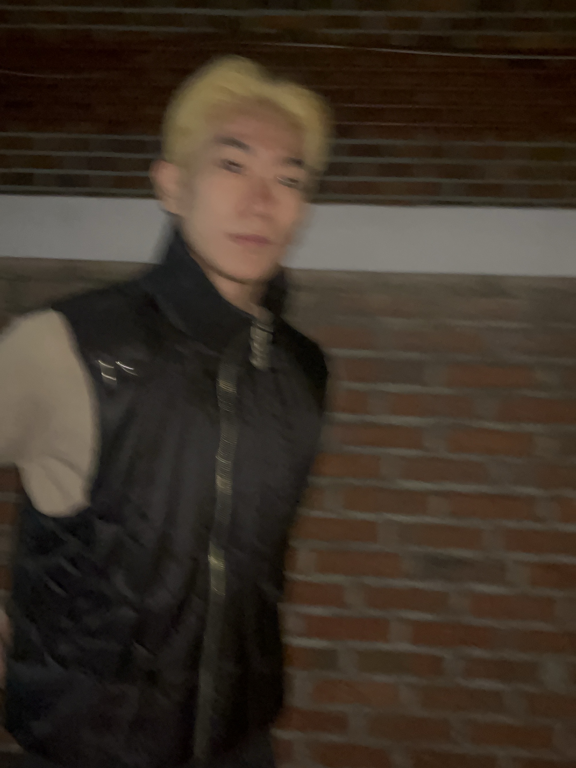 Thug Club Cave Down Vest Black 착용 스타일 - 4