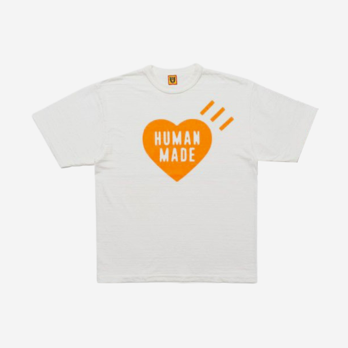 휴먼 메이드 하트 티셔츠 화이트 핑크 - 하라주쿠 스토어 한정 | Human 