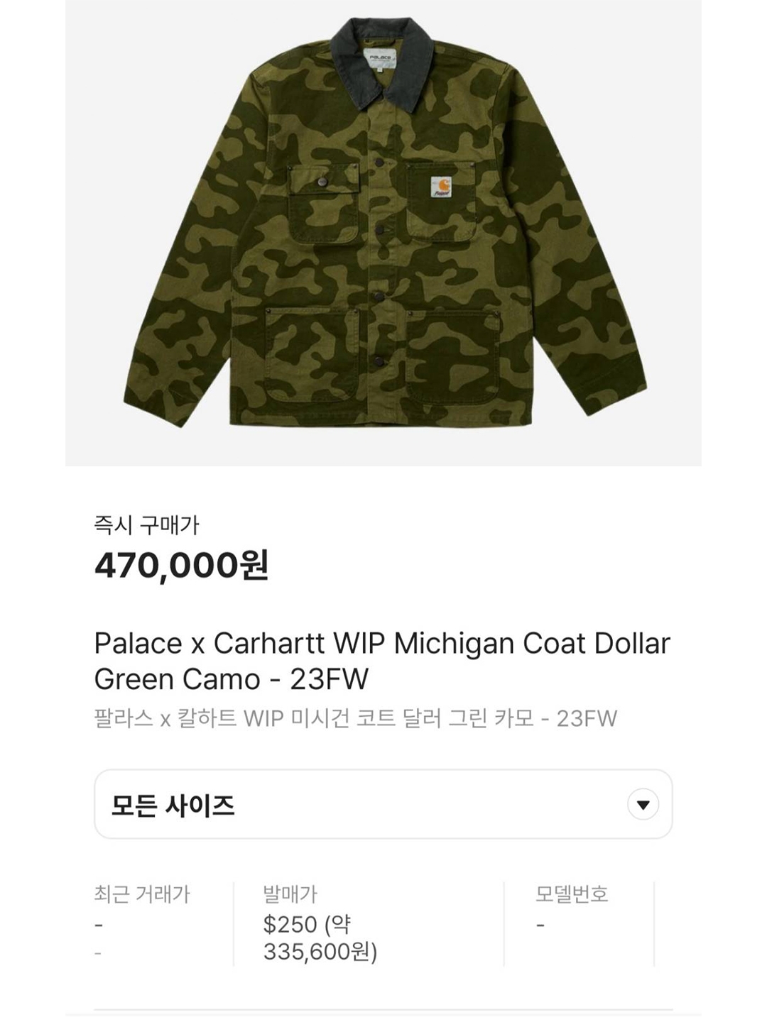 Palace x Carhartt WIP Michigan Coat Dollar Green Camo - 23FW, Palace x Carhartt WIP Double Knee Pants Dollar Green - 23FW 착용 스타일 - 7